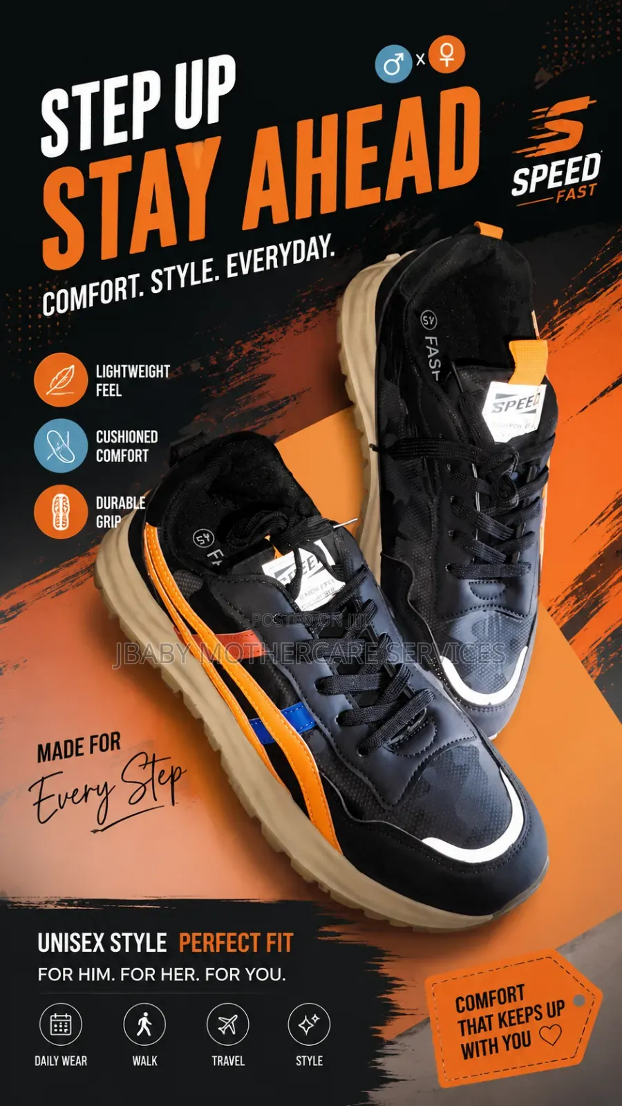 Fashionable Unisex Speed Canvas - S43