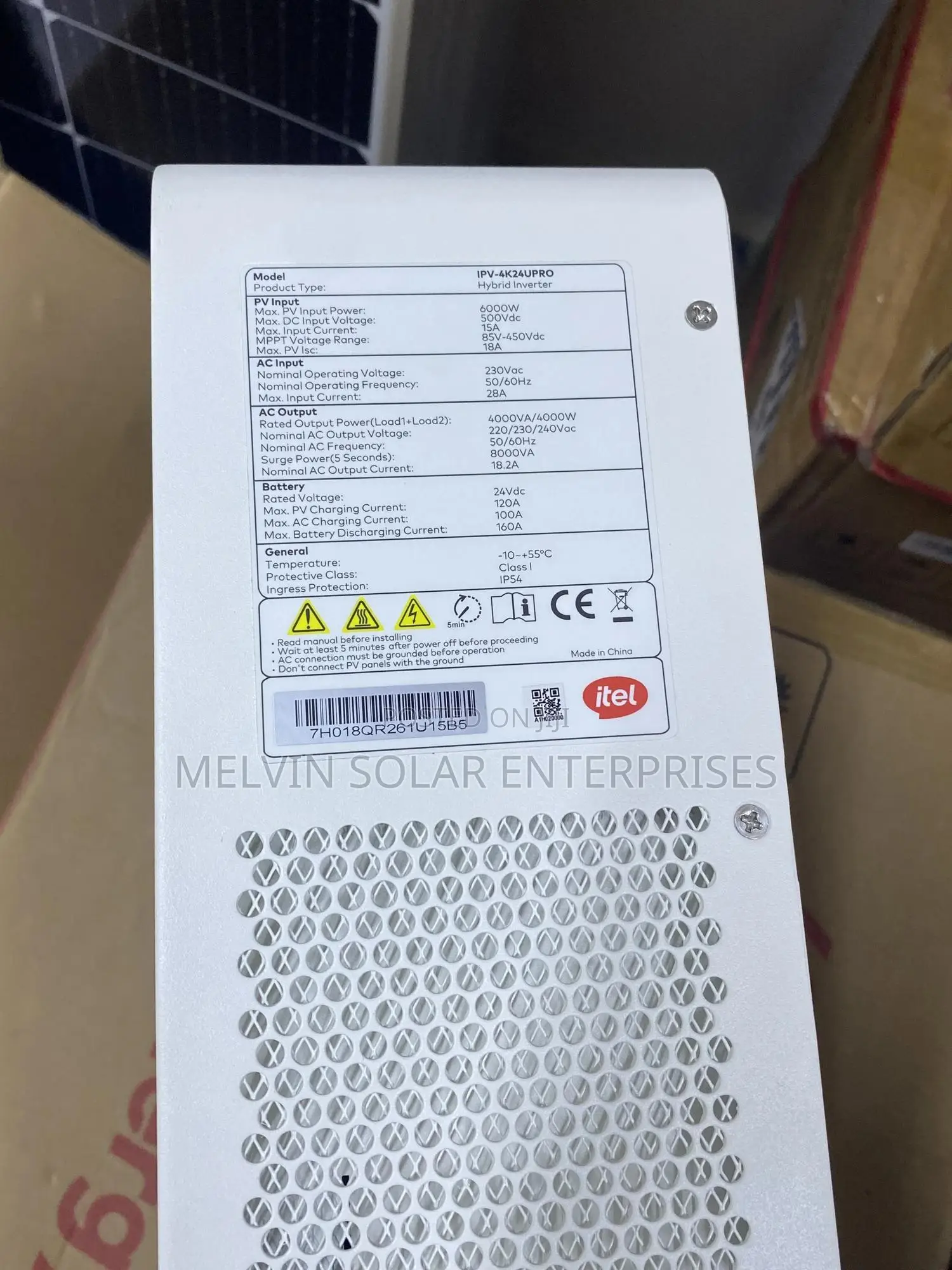 4kva 24v Itel Hybrid Solar Pure Sine Wave Inverter Available Now