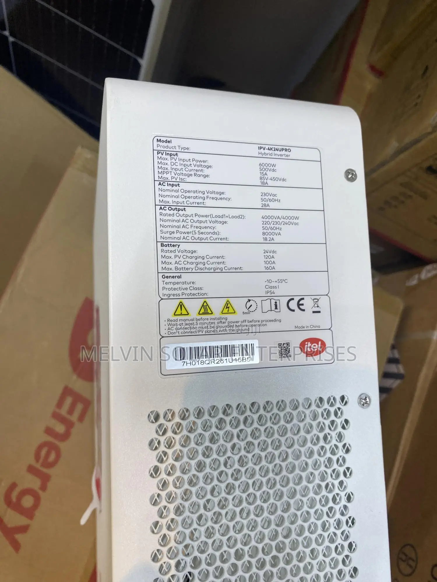 4kva 24v Itel Hybrid Solar Pure Sine Wave Inverter Available Now