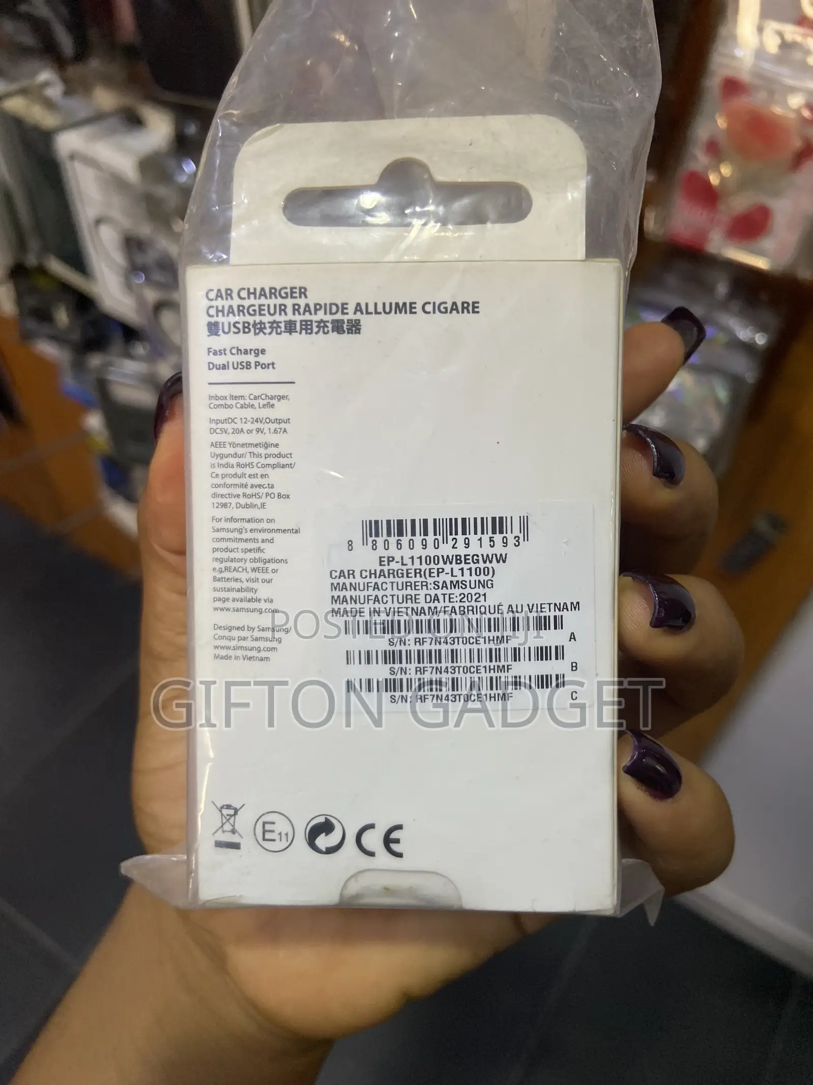 Samsung Fast Charge Dual Usb Car Charger With Combo Cable (15w)