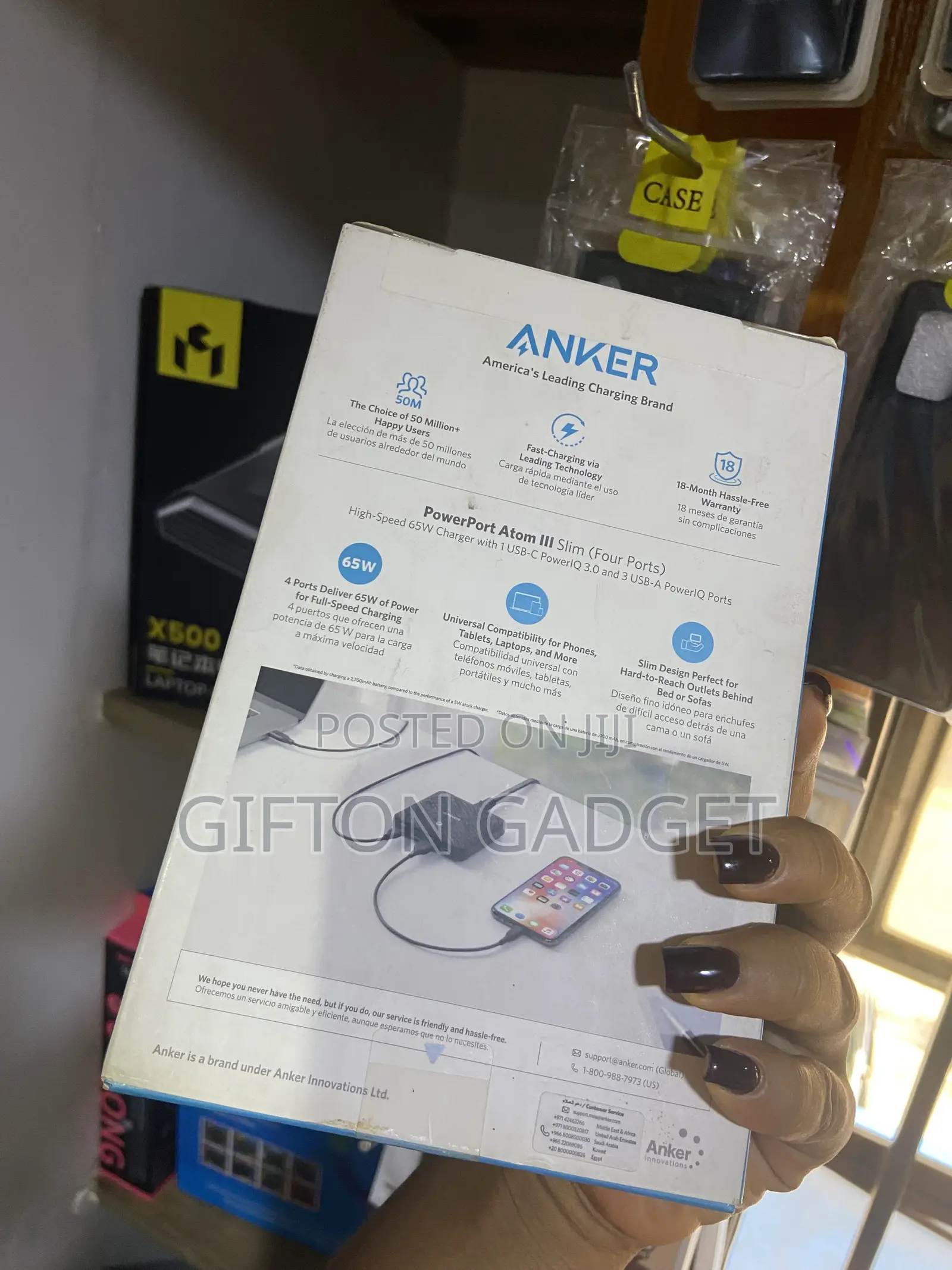 Brand New Anker Powerport Atom Iii Slim 65w Four-Port Desktop Charger
