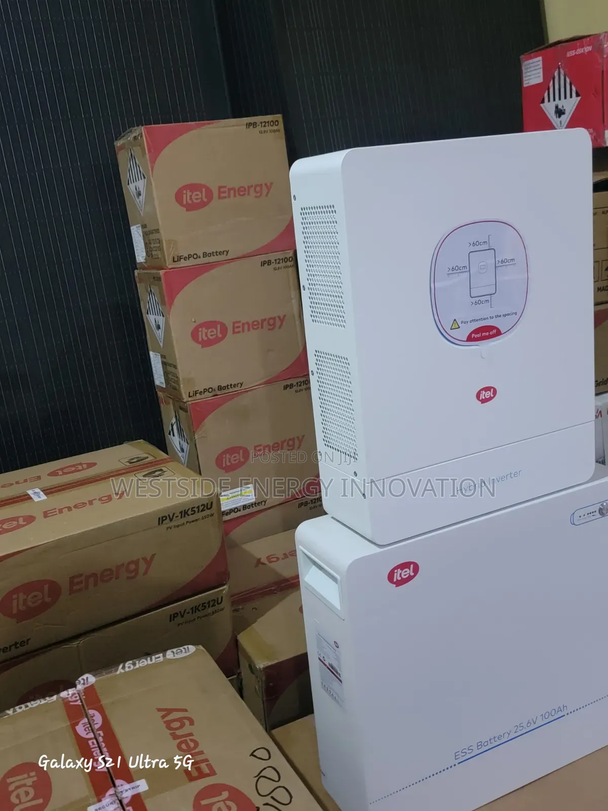 Itel 4kva/24v + Itel 2.5kwh/24v Lithium Battery
