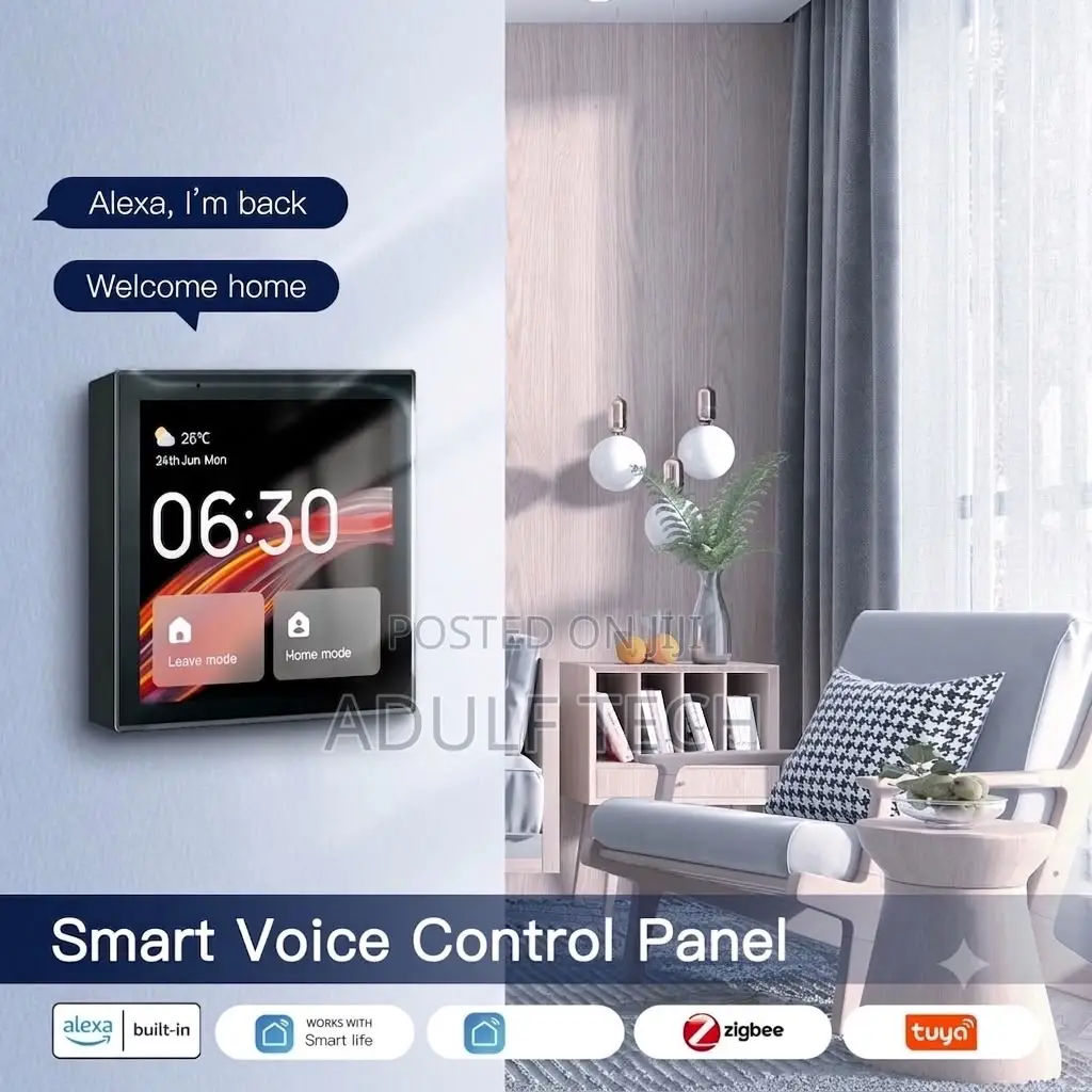 4” Tuya Smart Touch Screen Switch and Built-in Audio Amplifier
