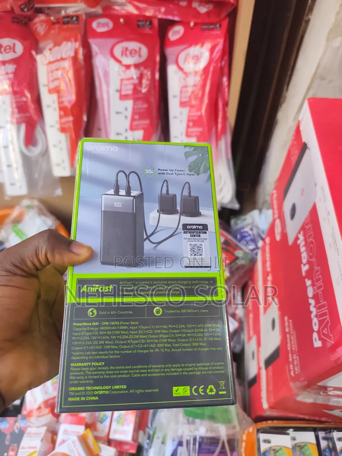 Massive Oraimo 40,000mah Power Bank