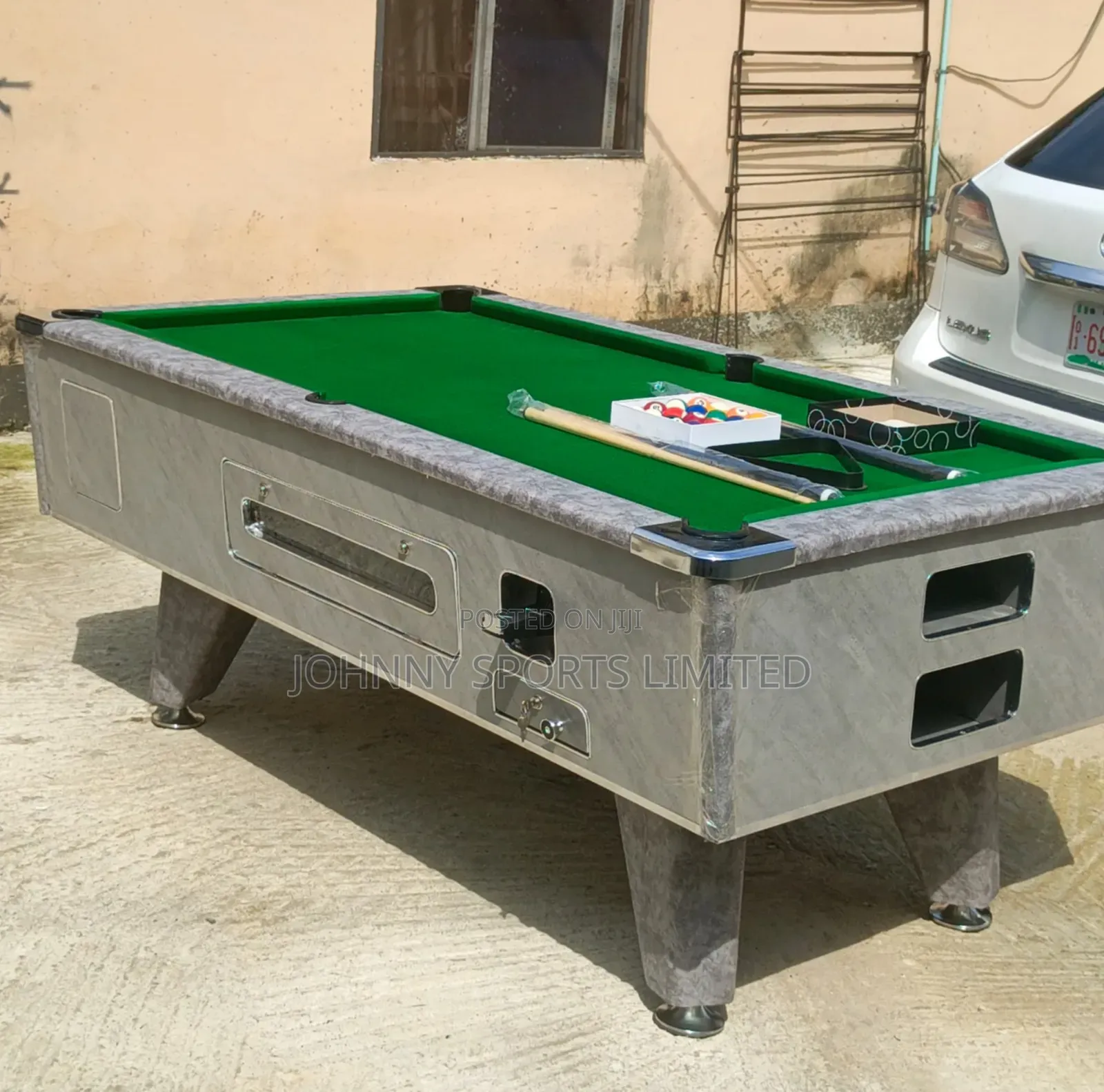 7ft Coin Operated and Marble Snooker Board With Complete Accessories