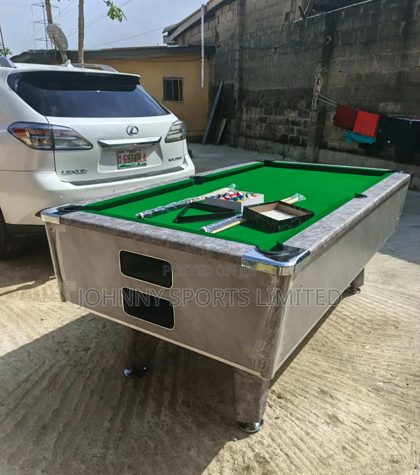 7ft Coin Operated and Marble Snooker Board With Complete Accessories