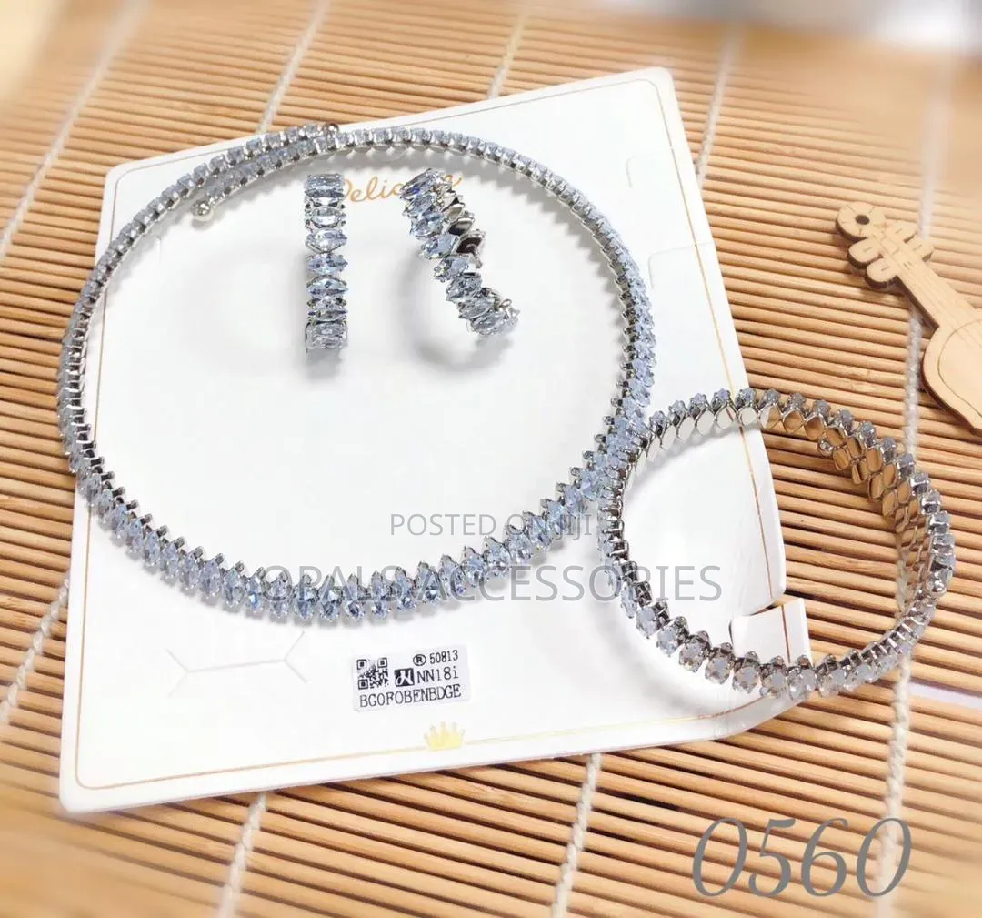 Elegant Marquise-Cut Crystal 3-Piece Jewelry Set