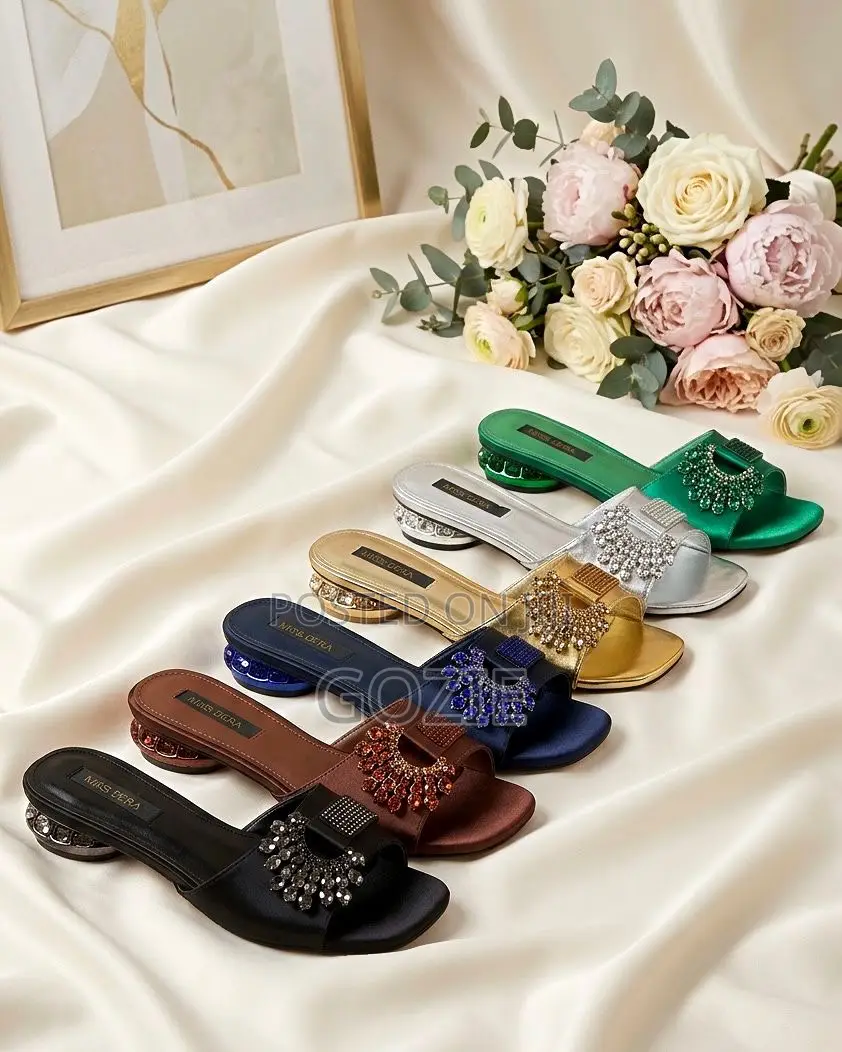 Gorgeous Dressy Slippers With Low Heels