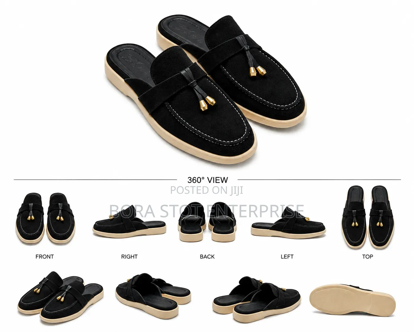 Original Borastot Suede Half Shoe (Sterling)