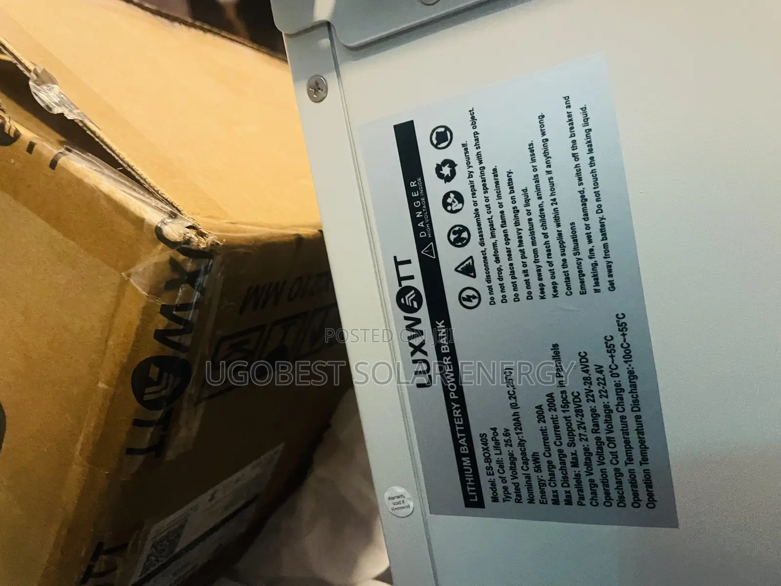5kwh 24v Luxwatt Lithium Battery