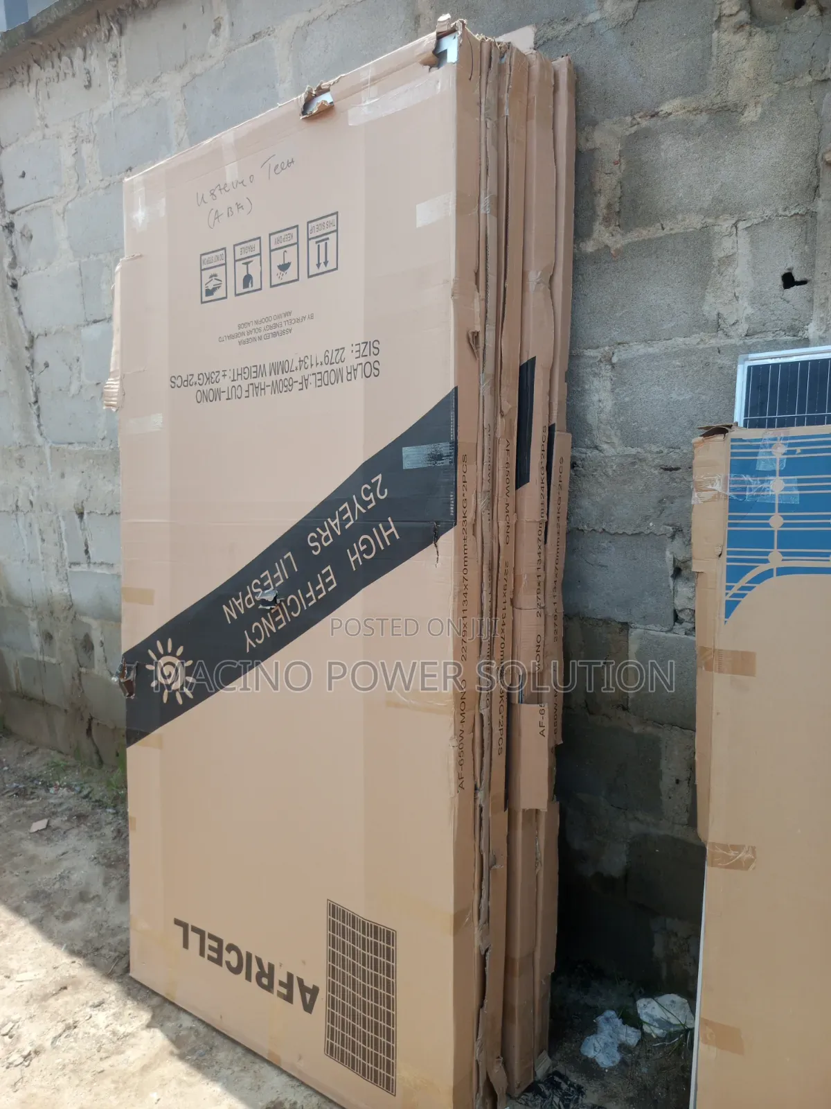 Africell Solar Panel for Home Solar Inverter Battery Backup