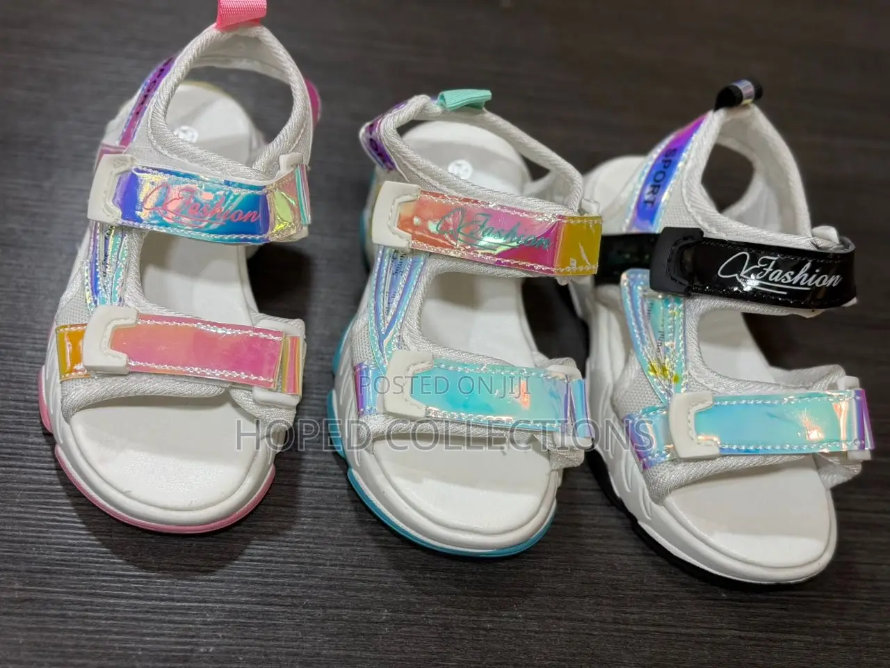Because Rainbow Kids Sandals