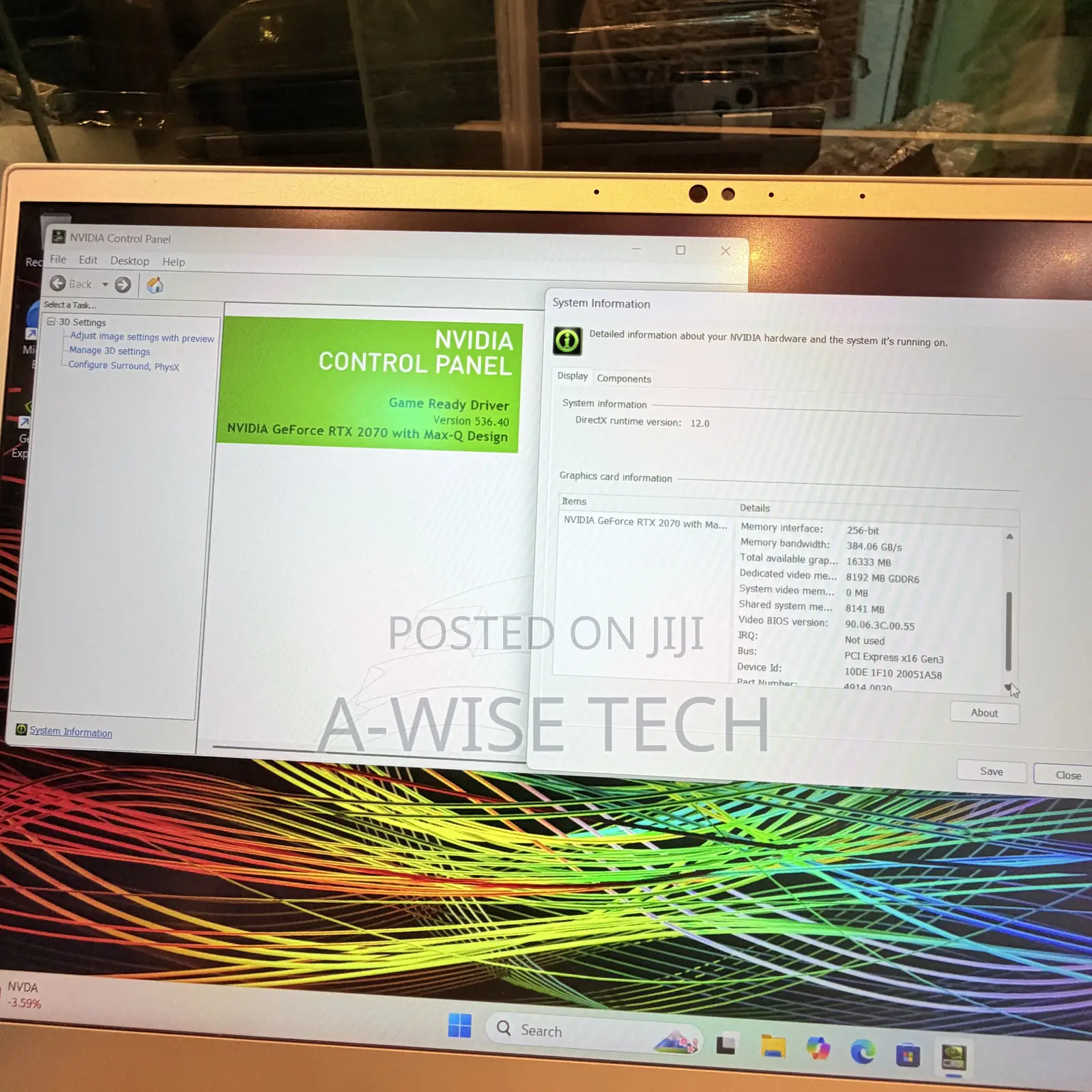 Laptop Razer Blade 16GB Intel Core i7 SSD 512GB