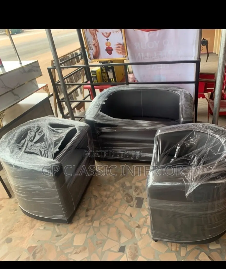 Sofa Set of Chair Black