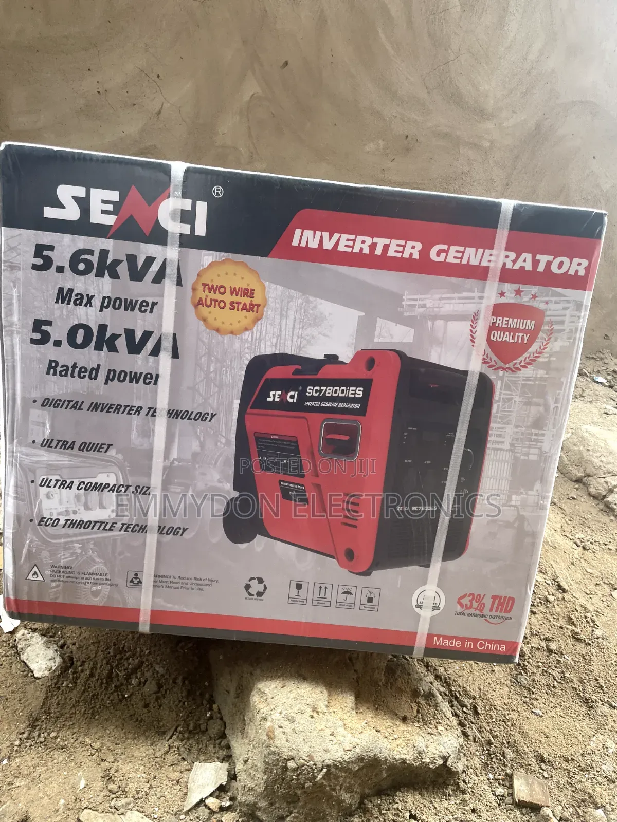 Senci 5kva Ultra Silent Inverter Generator for Home Use