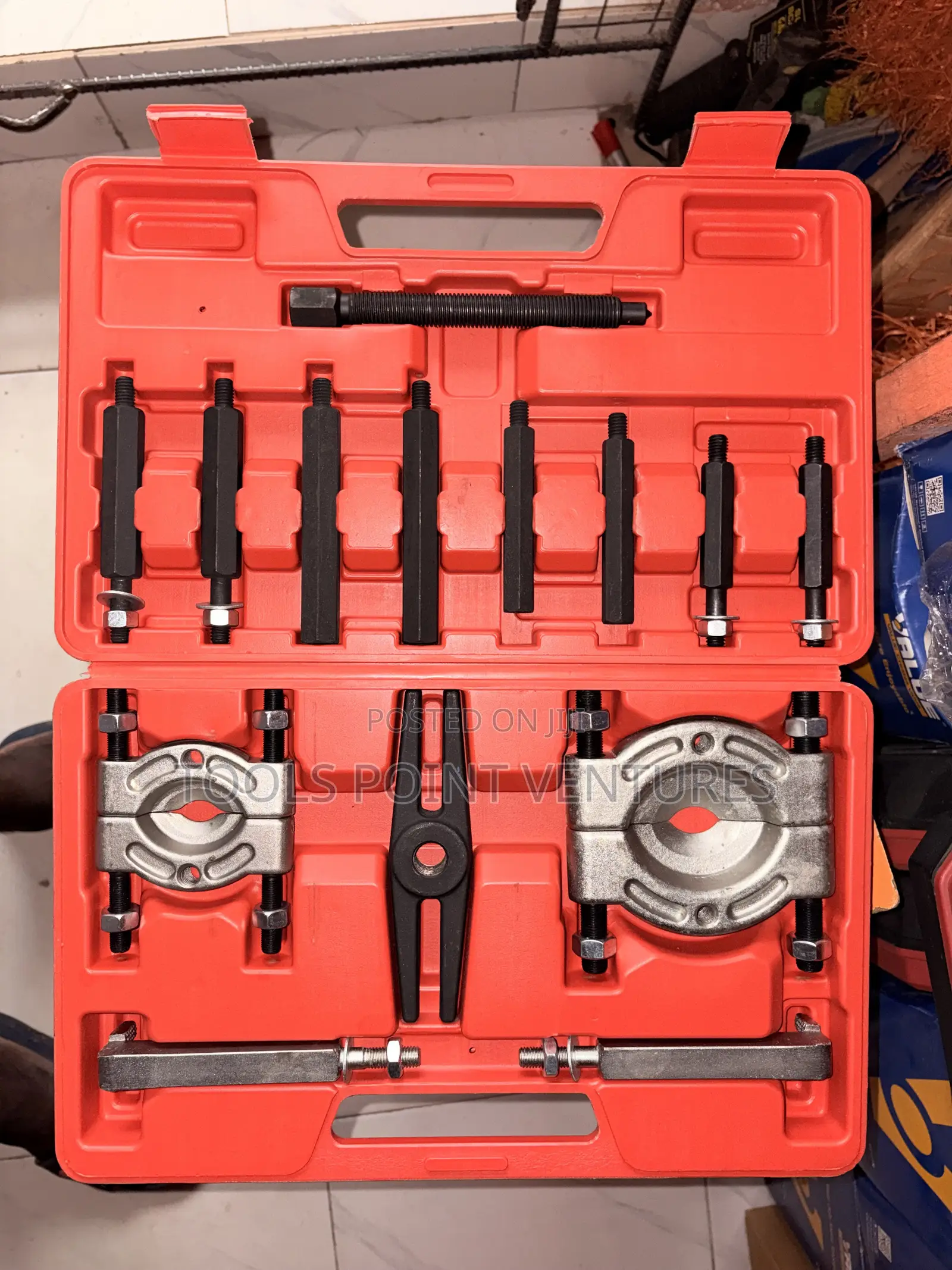 14-PCS Bearing Separator Puller Set - 5 Ton Capacity
