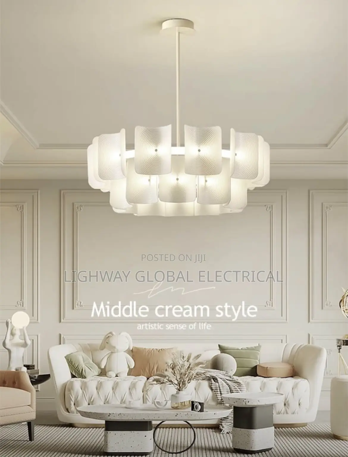 New Modern Minimalist Wabi Acrylic Lobby Chanderlier