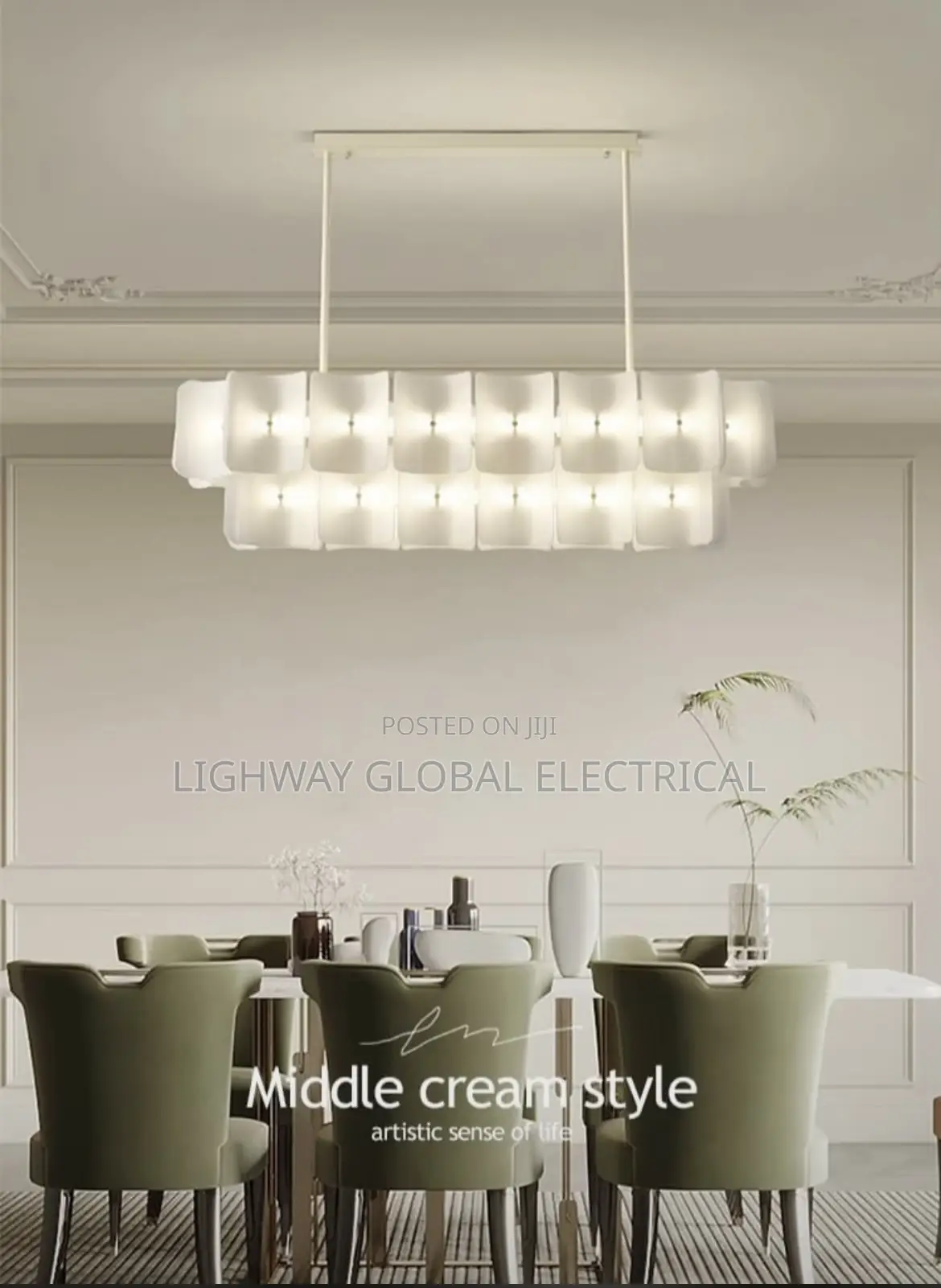 New Modern Minimalist Wabi Acrylic Lobby Chanderlier
