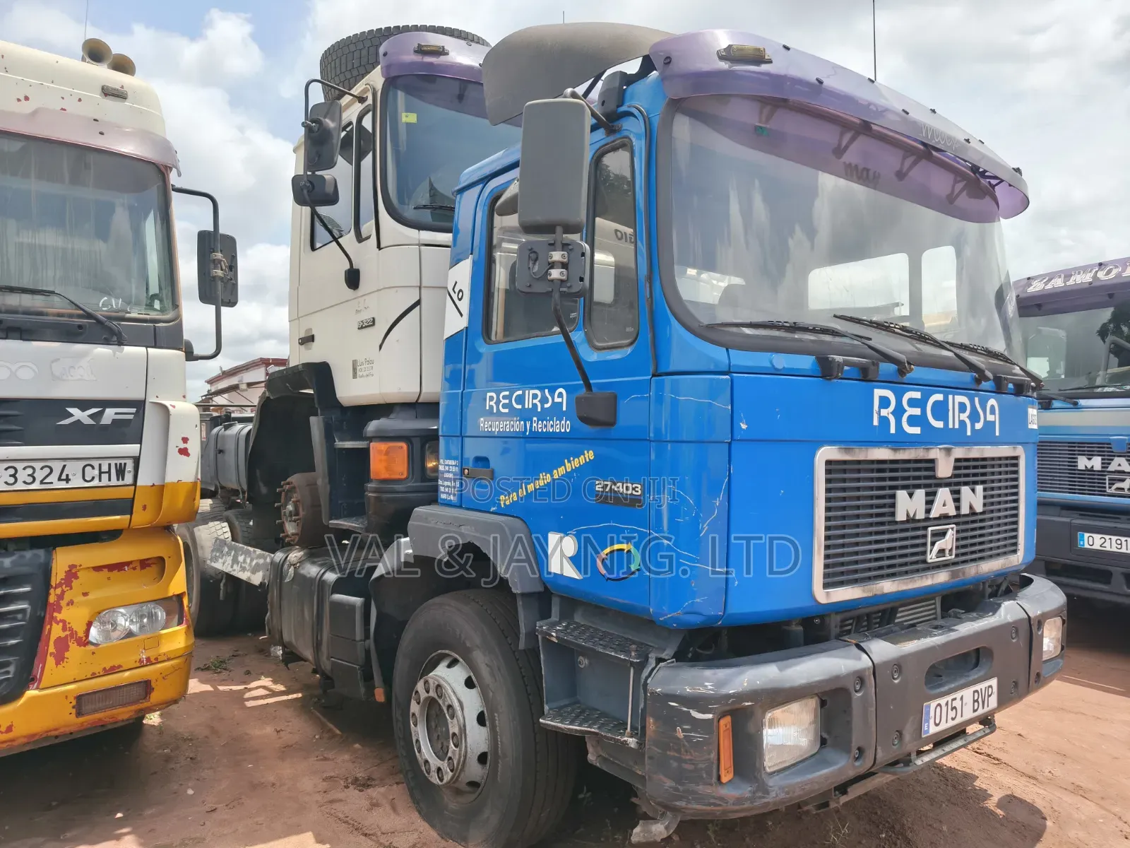 Man Diesel 10 Tyres Cap and Chassis - Foreign Use 26.293