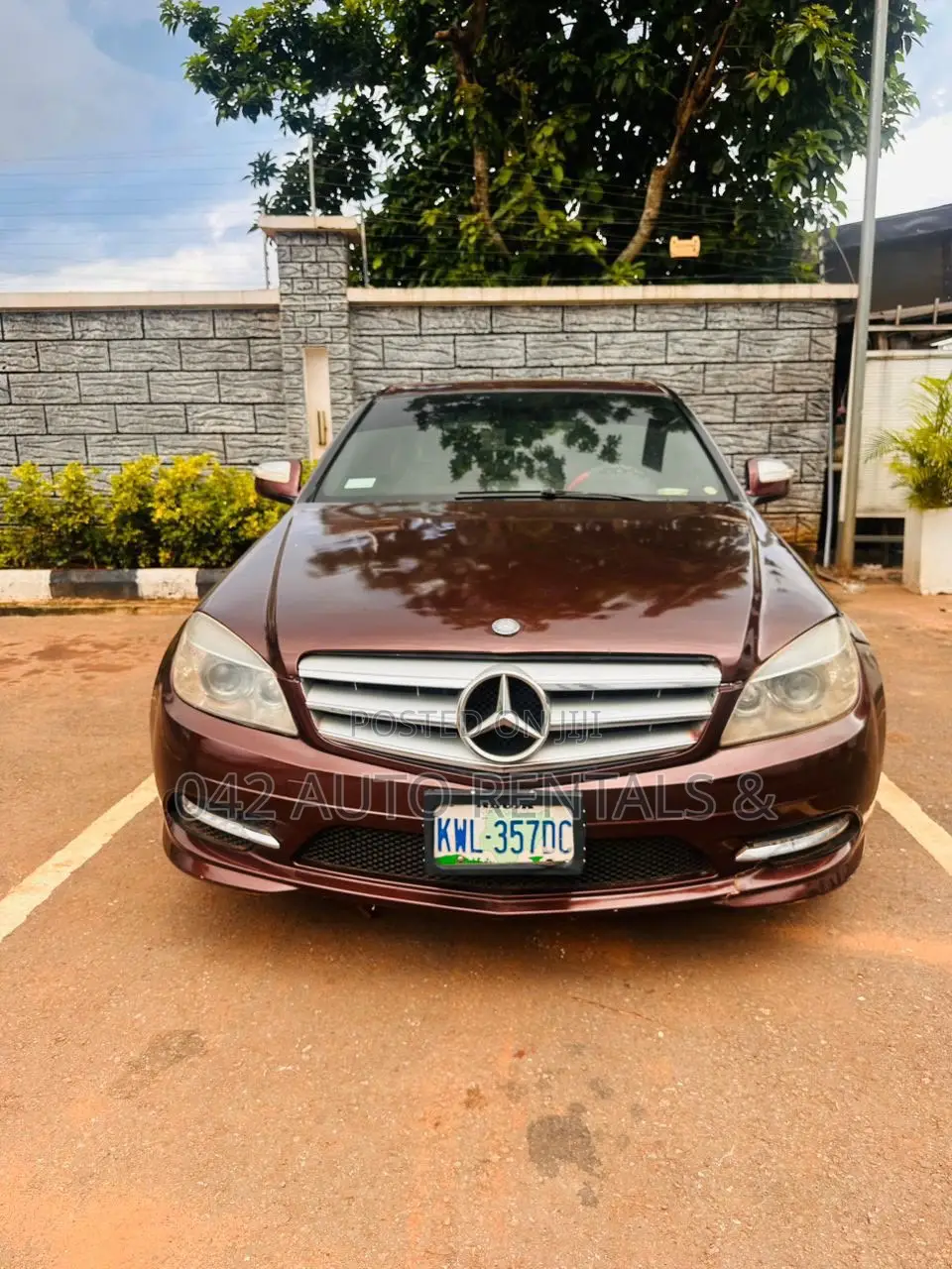 Mercedes-Benz C350 2008 Red