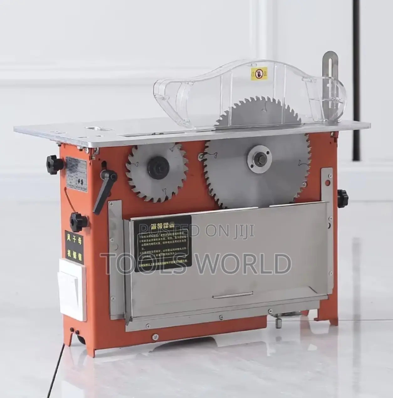 Electric Lifting Double-Blade Woodworking Saw With Brushless Motor
