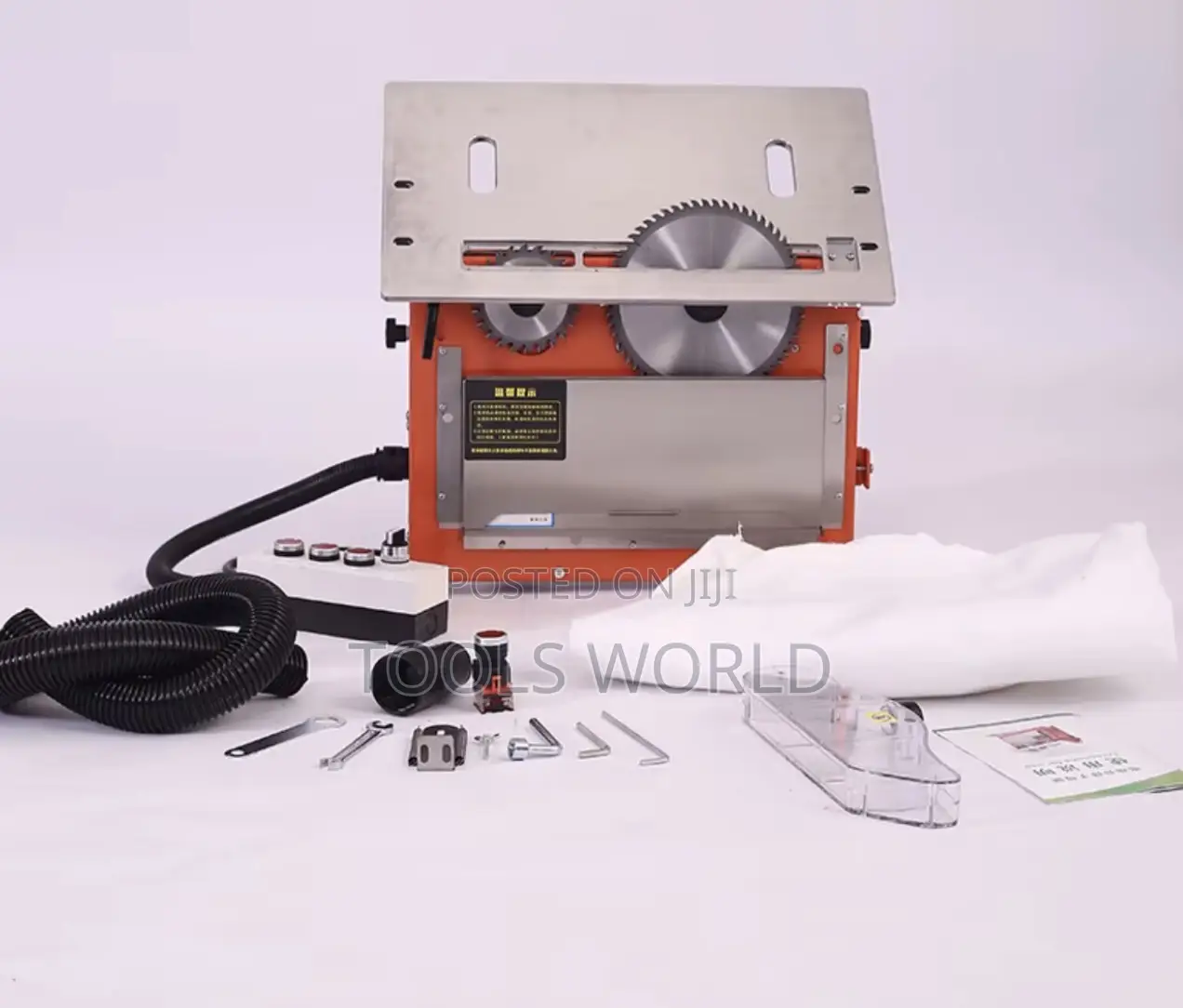 Electric Lifting Double-Blade Woodworking Saw With Brushless Motor