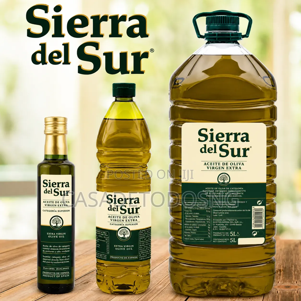 Sierra Del Sur 1l Olive Oil Pre-Order (Authentic Spanish Olive Oil)