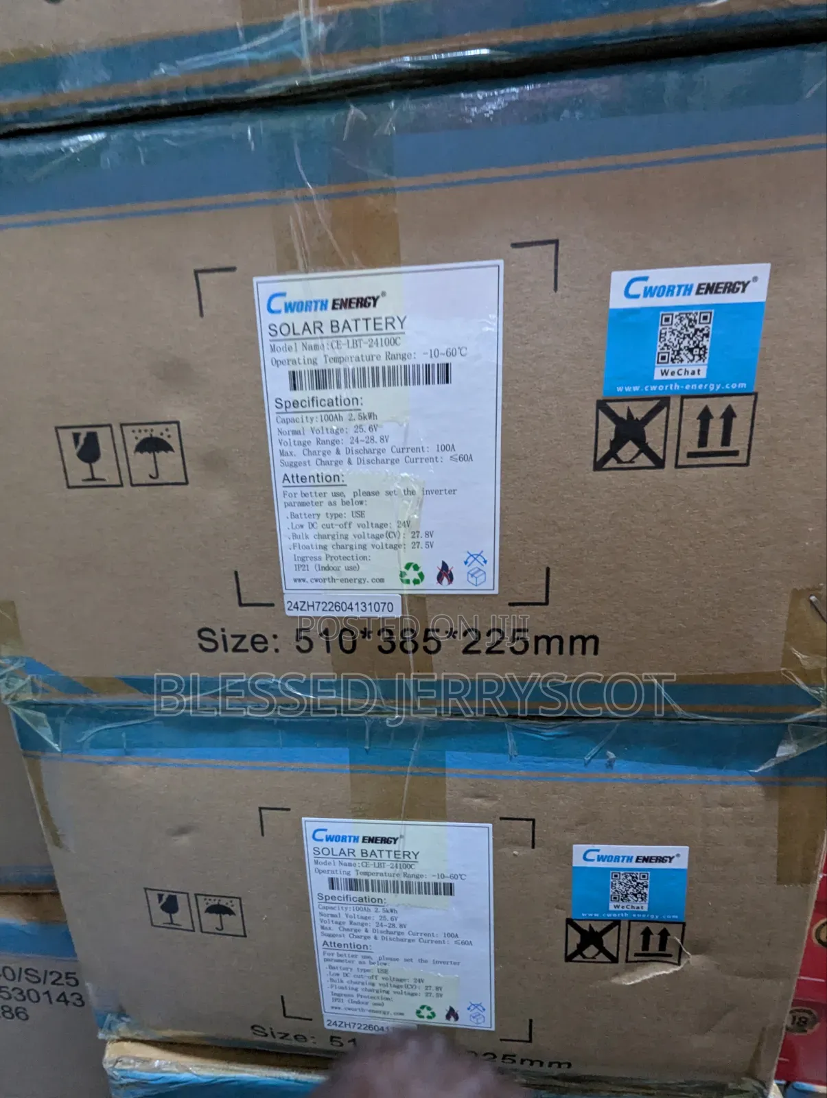 Cworthenergy 2.5kwh 24v Lithium Ion Solar Batteries Available in Stock