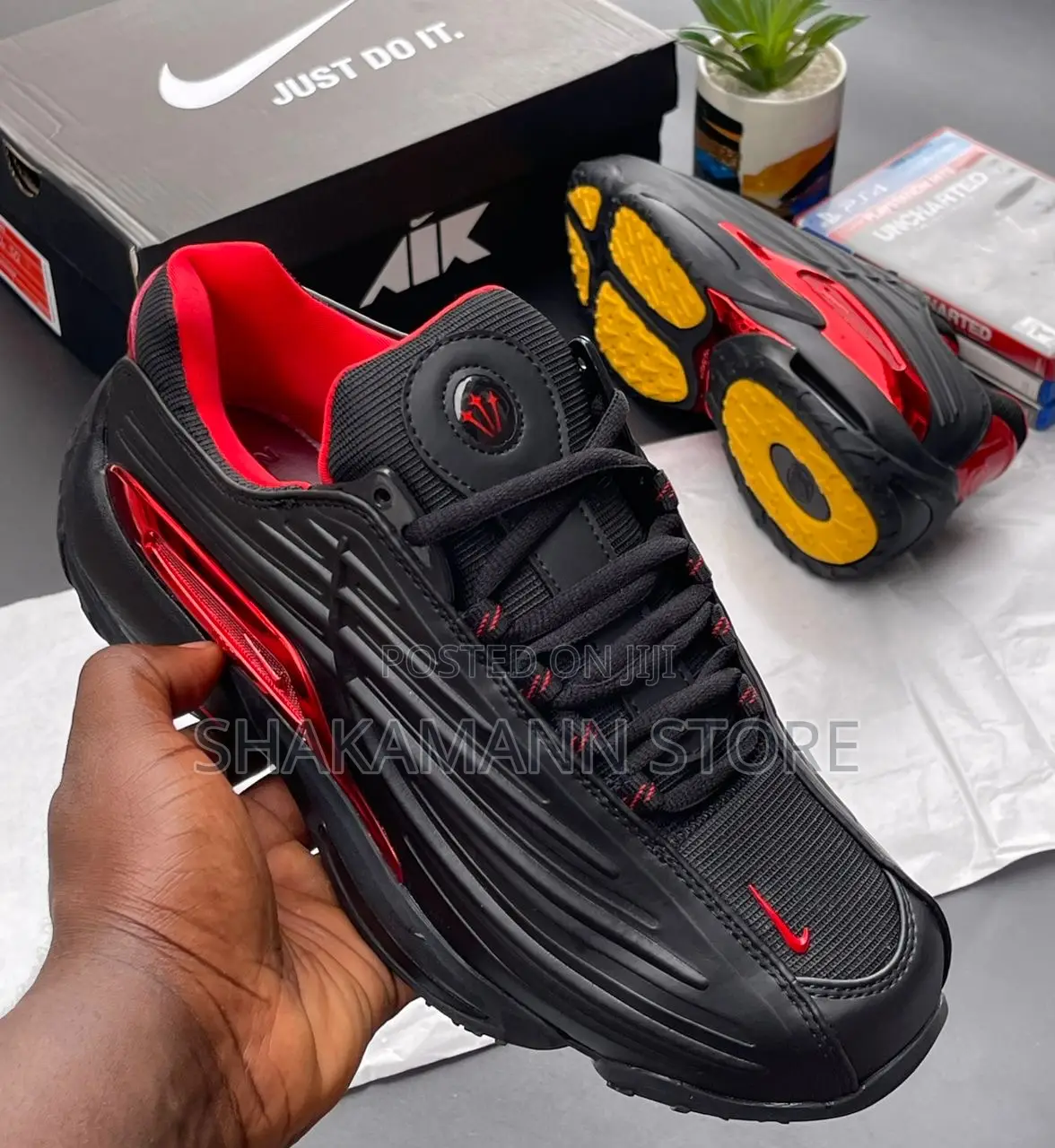 Original Nike Nocta Black With Red Accents