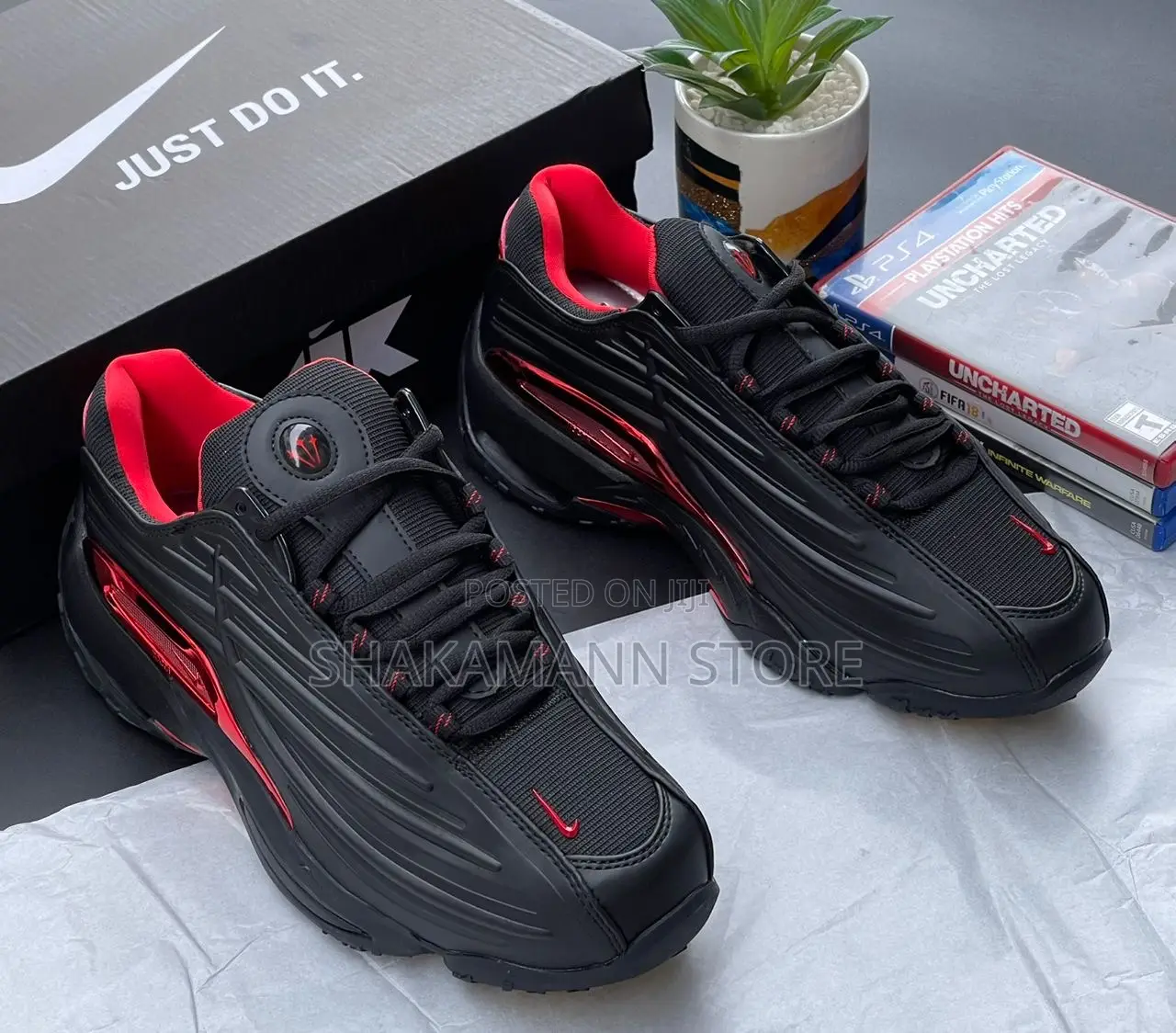 Original Nike Nocta Black With Red Accents