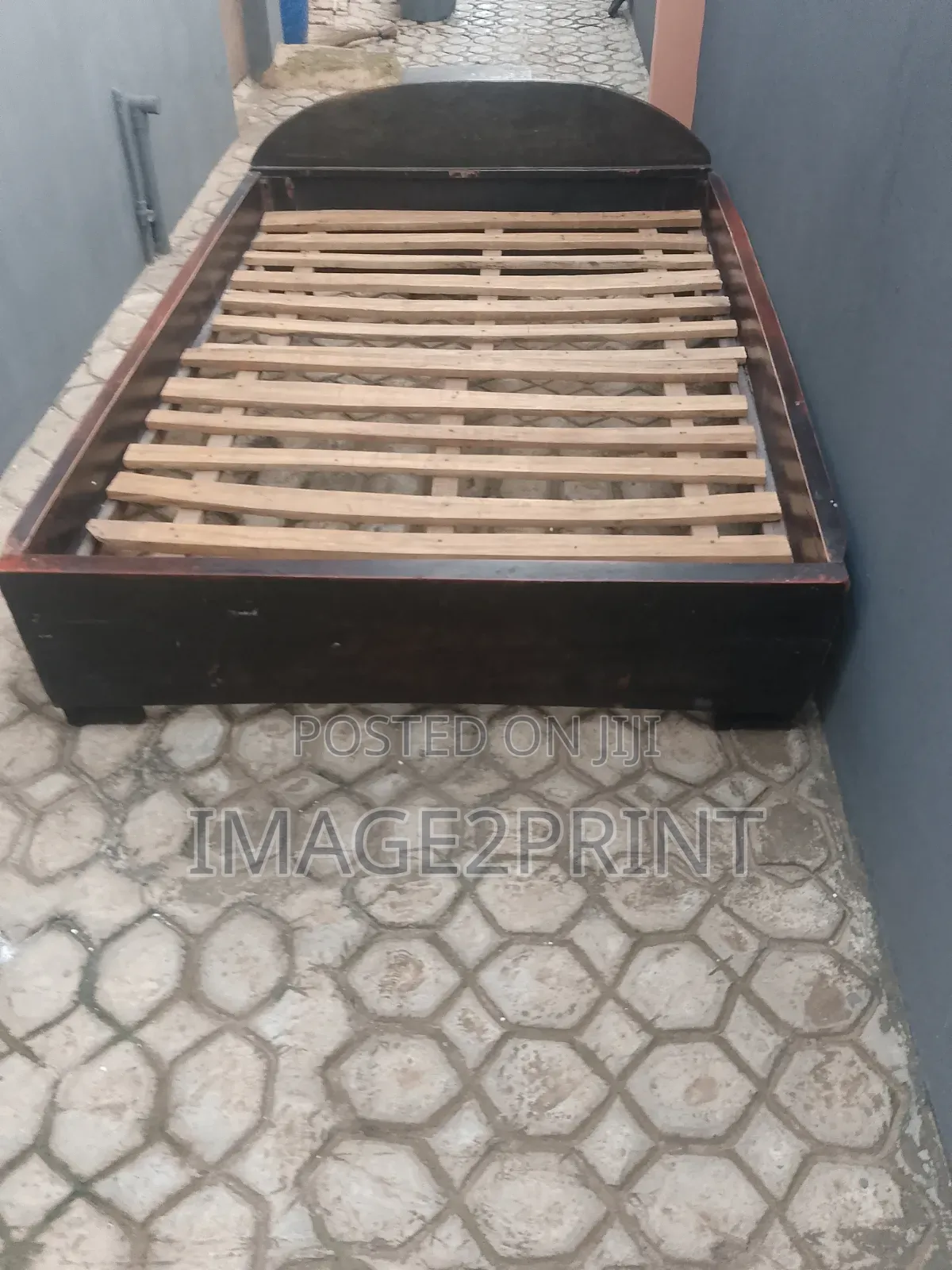 4.5 Inches Bed Frame With Side Shelf