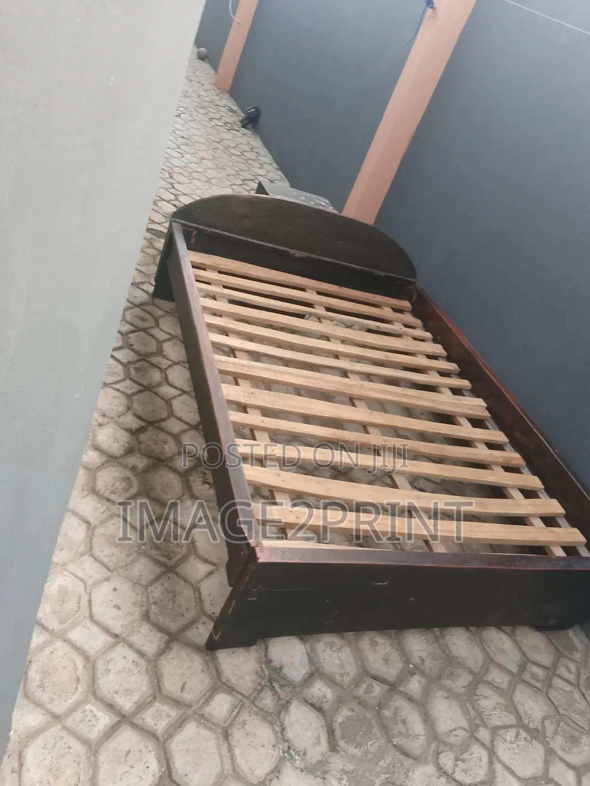4.5 Inches Bed Frame With Side Shelf