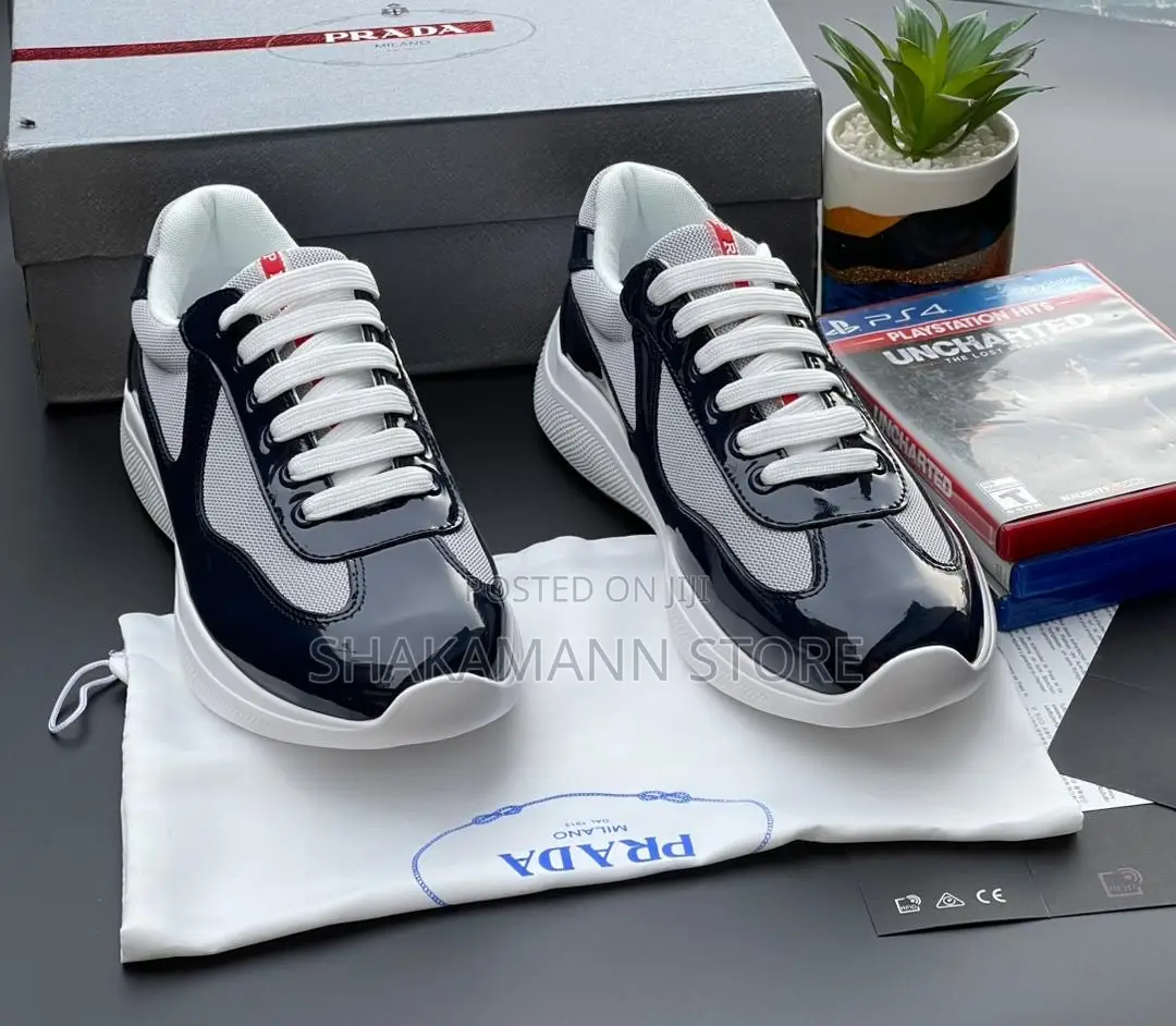 Original Prada Shoe Shoes Luxury SNKS Top Grade