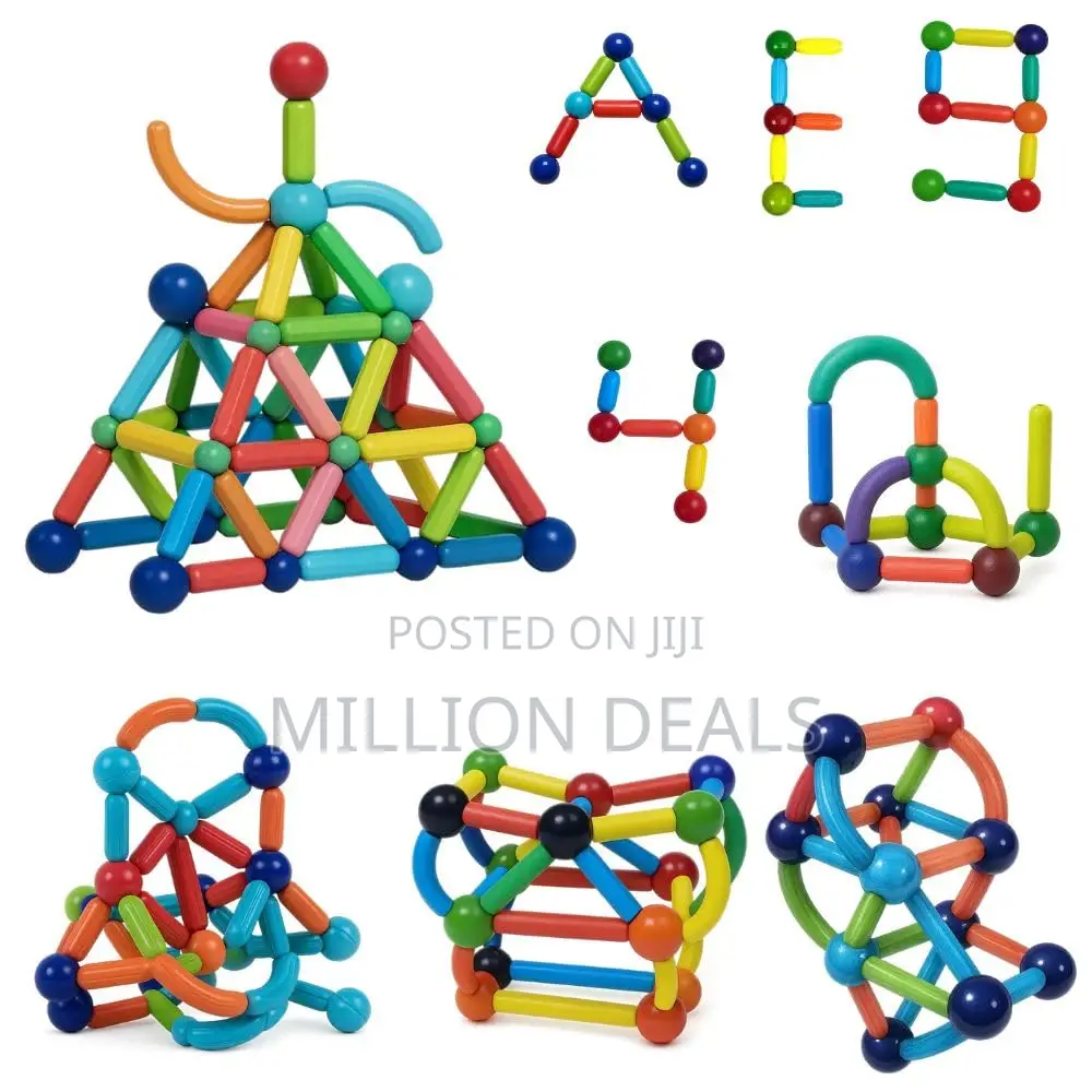 Magnetic Sticks and Balls Educational Toy Kids Ages 3+