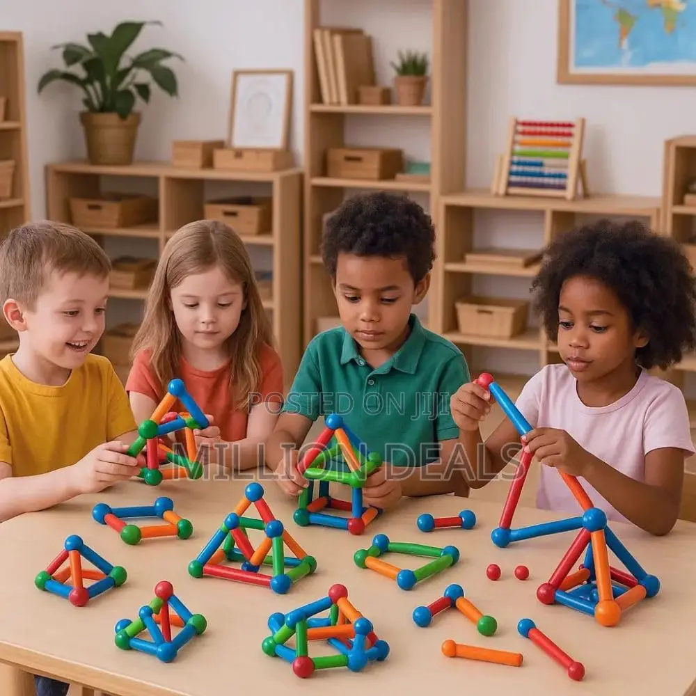 Magnetic Sticks and Balls Educational Toy Kids Ages 3+