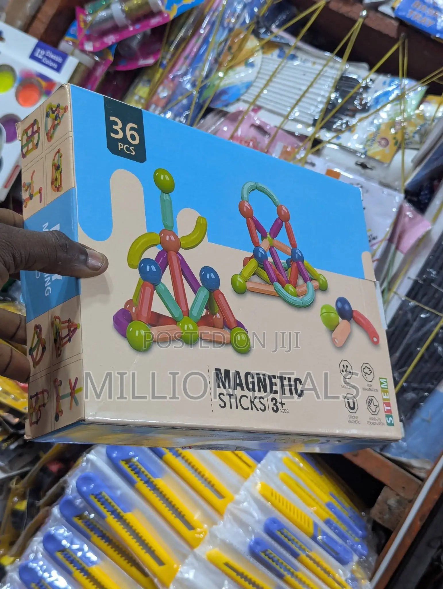 Magnetic Sticks and Balls Educational Toy Kids Ages 3+