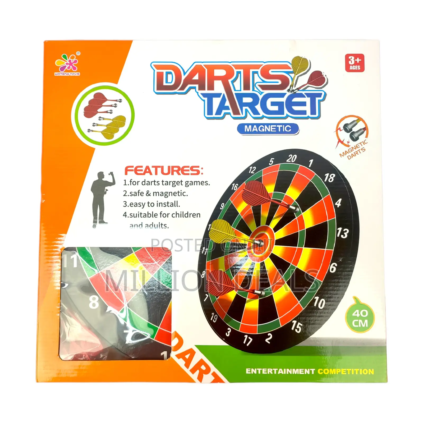 Dart Target Magnetic 40cm Ages 3+