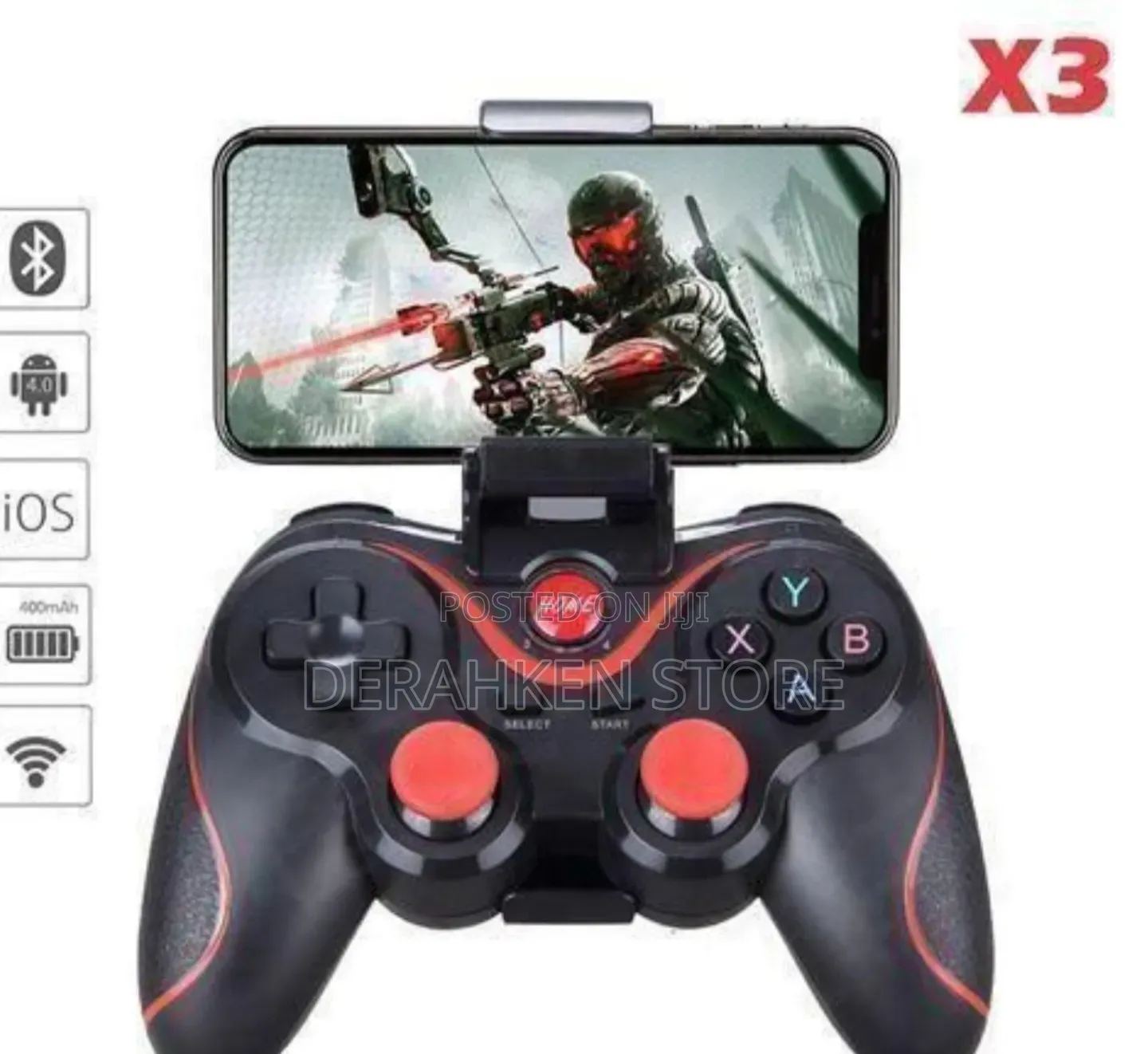 Bluetooth Mobile Game Pad. Wireless Game Controller.