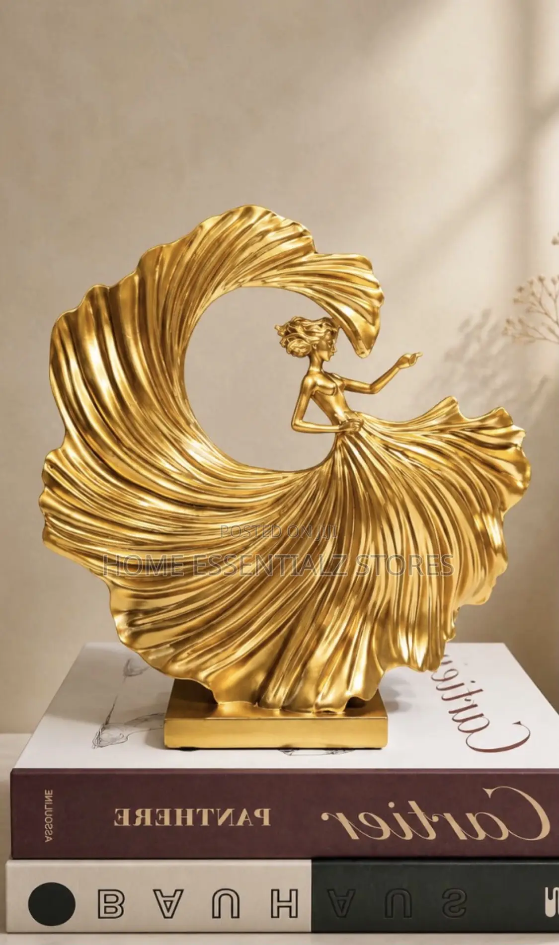 Cinderella Dancing Lady Abstract Sculpture - Luxury Table Decor