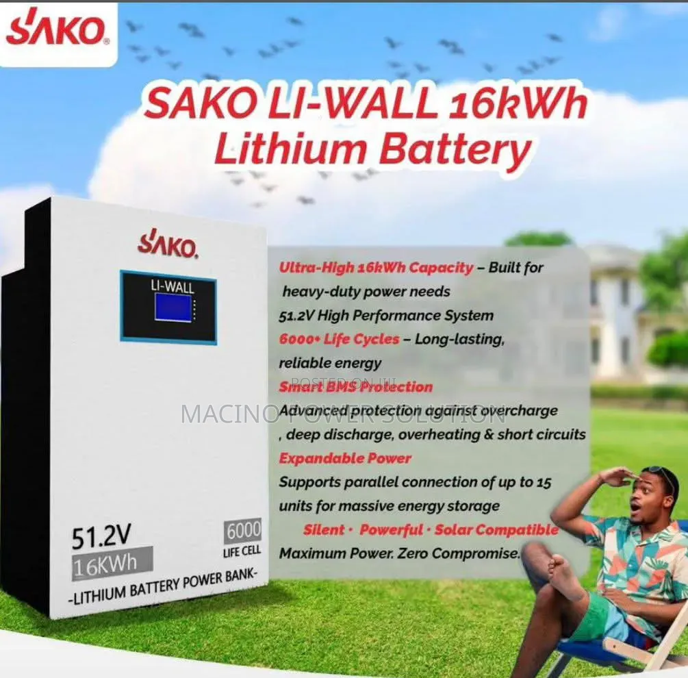 Sako 16kwh-48v Lithium Battery