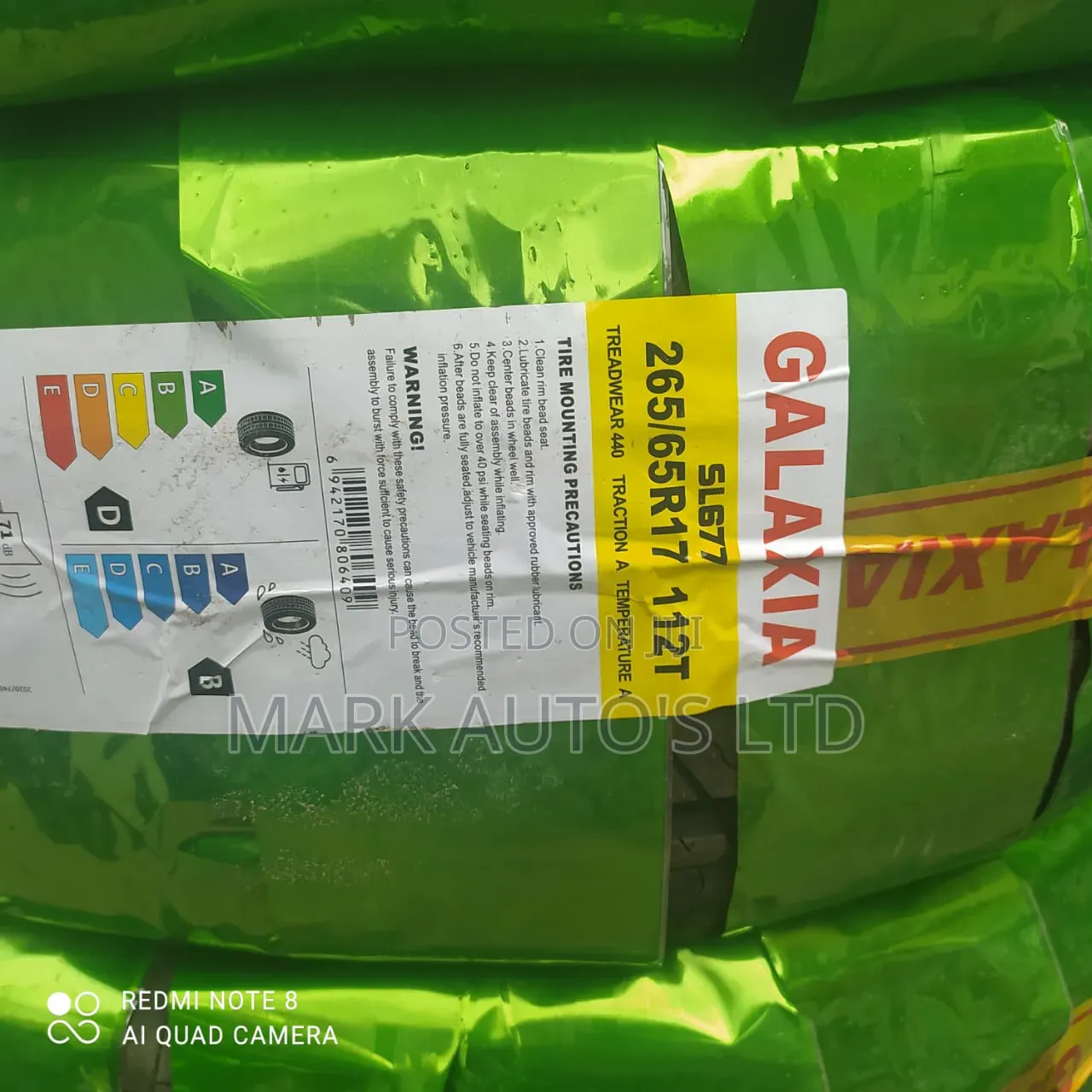 265/65/17 Tyre