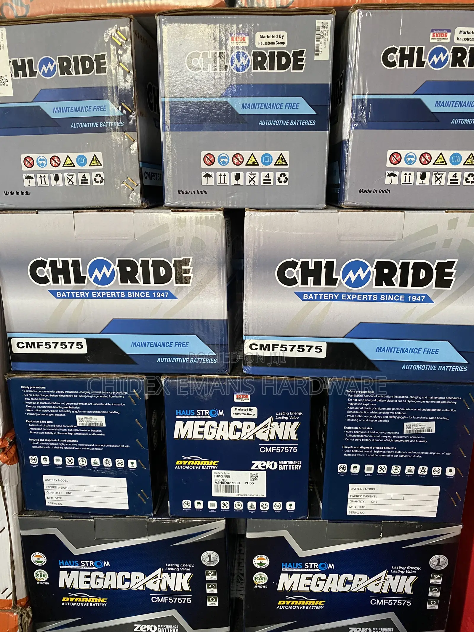 Chloride Automotive Battery 75ah