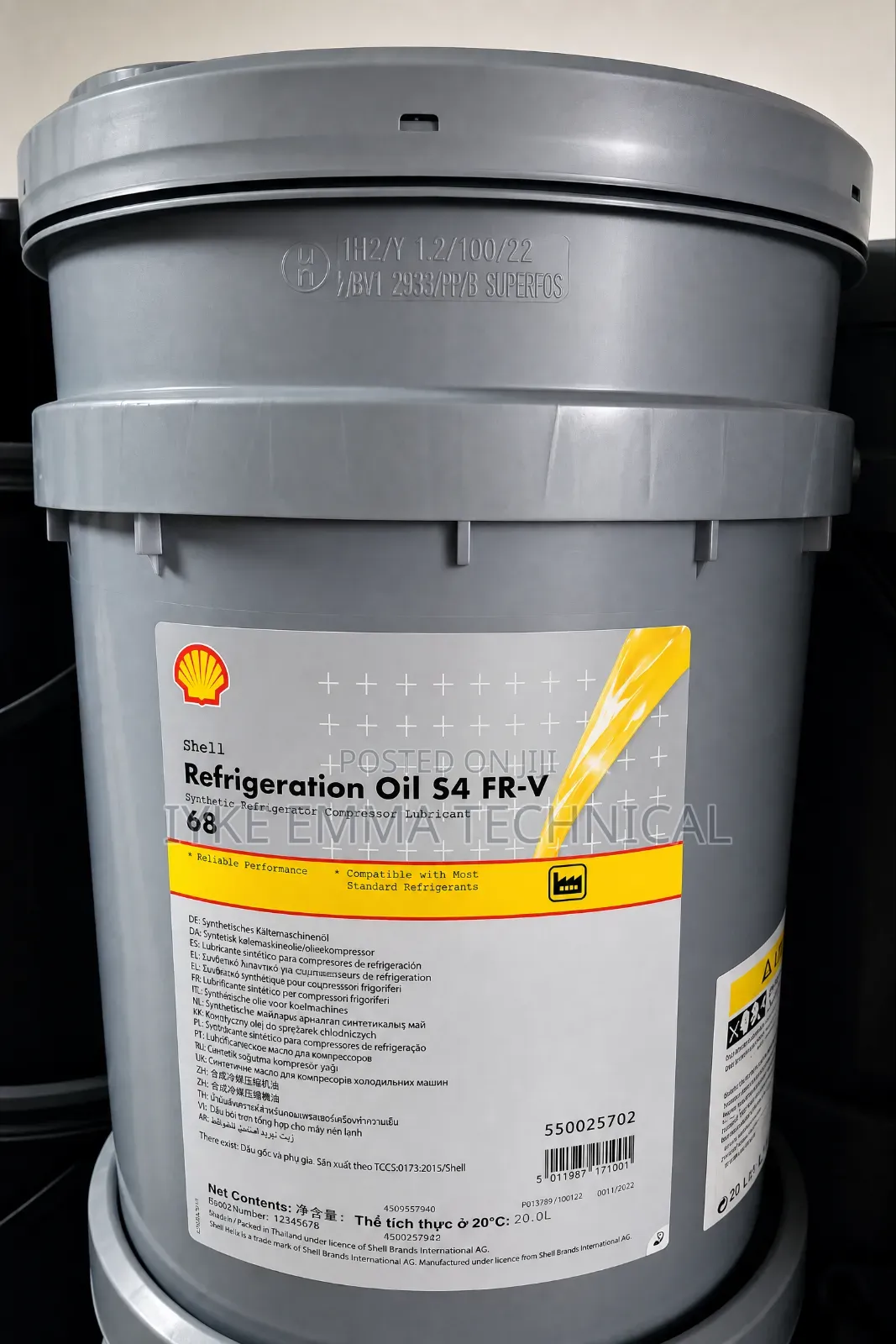 Shell Refrigeration Oil S4 Fr-v 68