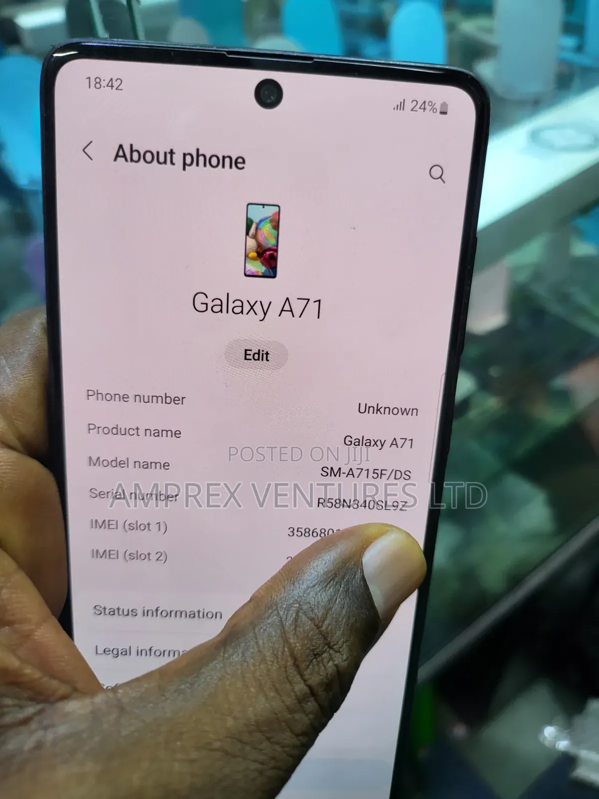 Samsung Galaxy A71 128 GB Black