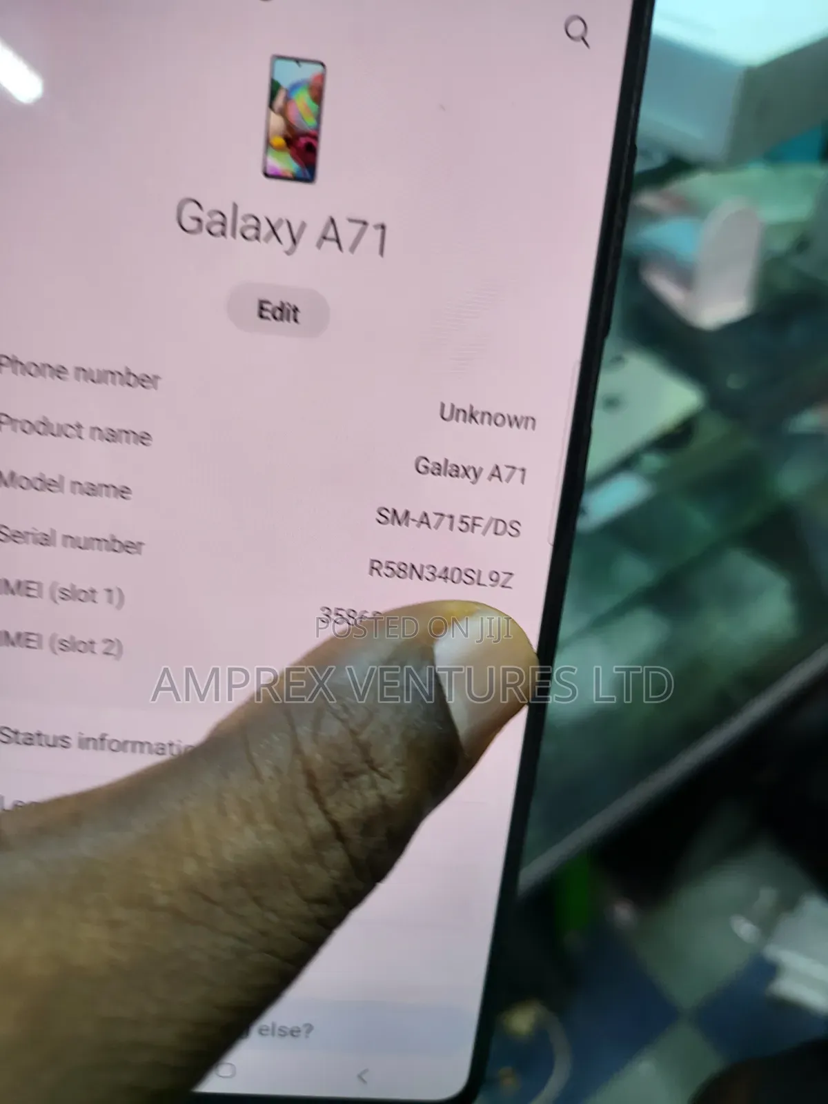 Samsung Galaxy A71 128 GB Black