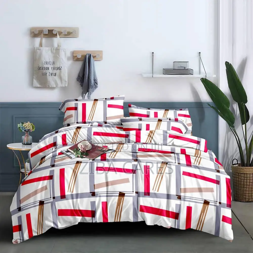 Spic Bedsheet With 4 Pillows With Duvet Set 4x6