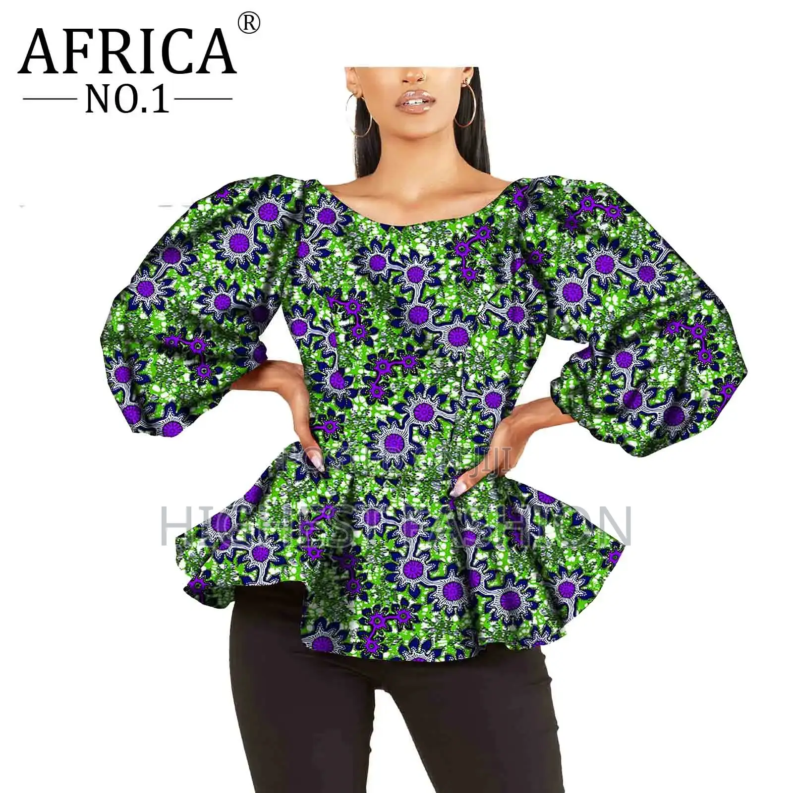 Puff Sleeve Ankara Top