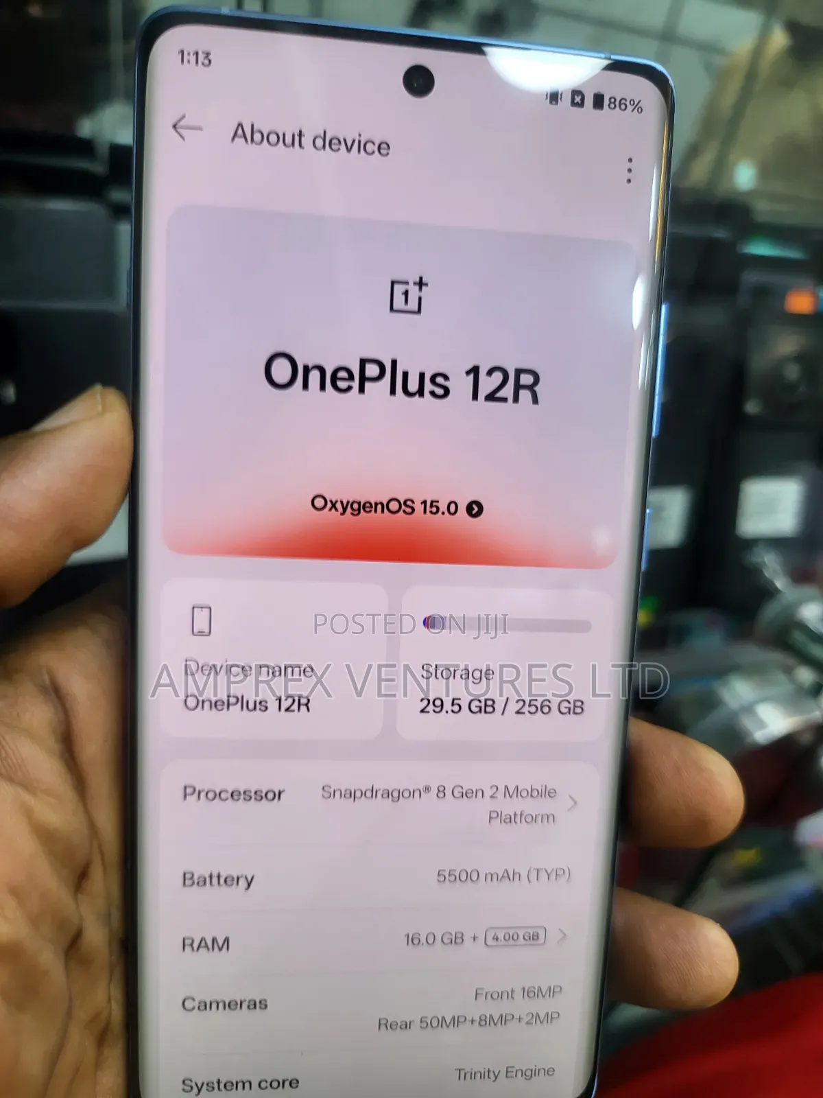 OnePlus 12R 256 GB Blue