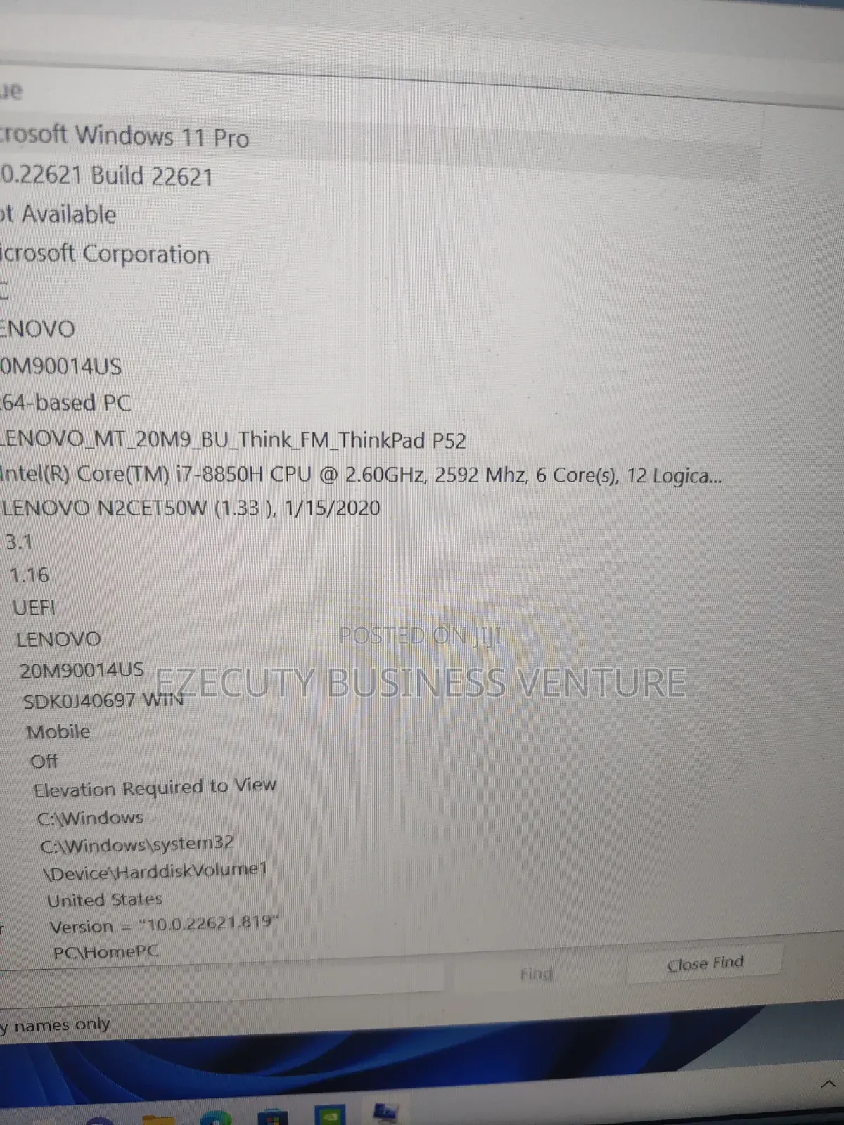 Laptop Lenovo ThinkPad P52 16GB Intel Core i7 SSD 500GB