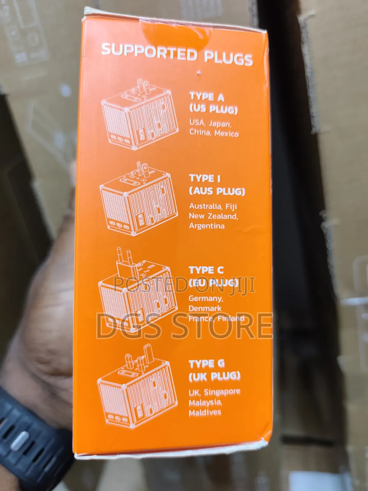 Porodo 5 Port Travel Block Pd 65w Gan Universal Charger